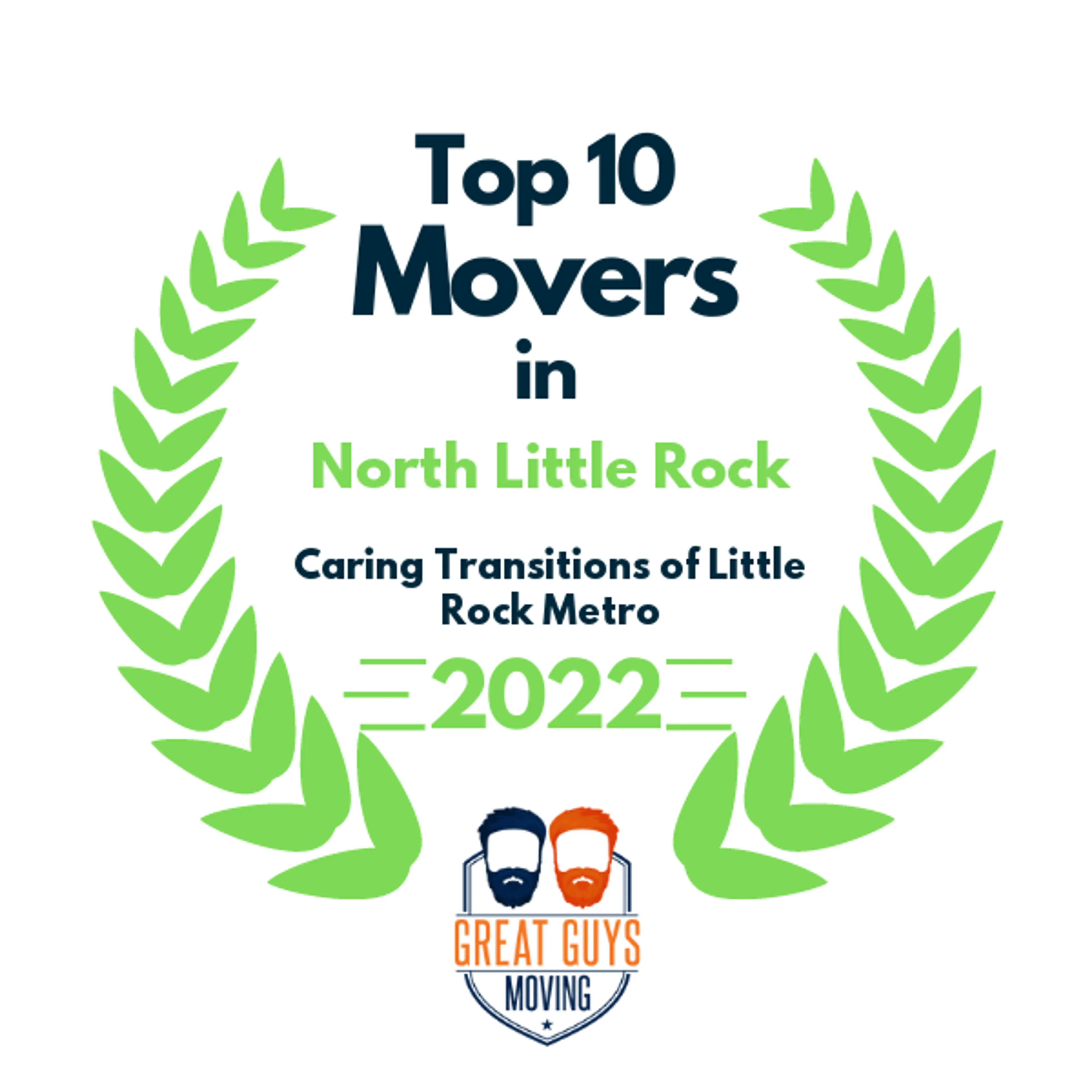 Top 10 Movers in North Little Rock, AR 2022 award