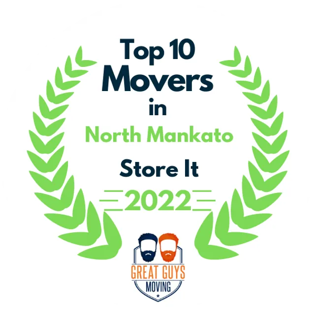 Top 10 Movers in North Mankato, MN 2022 award