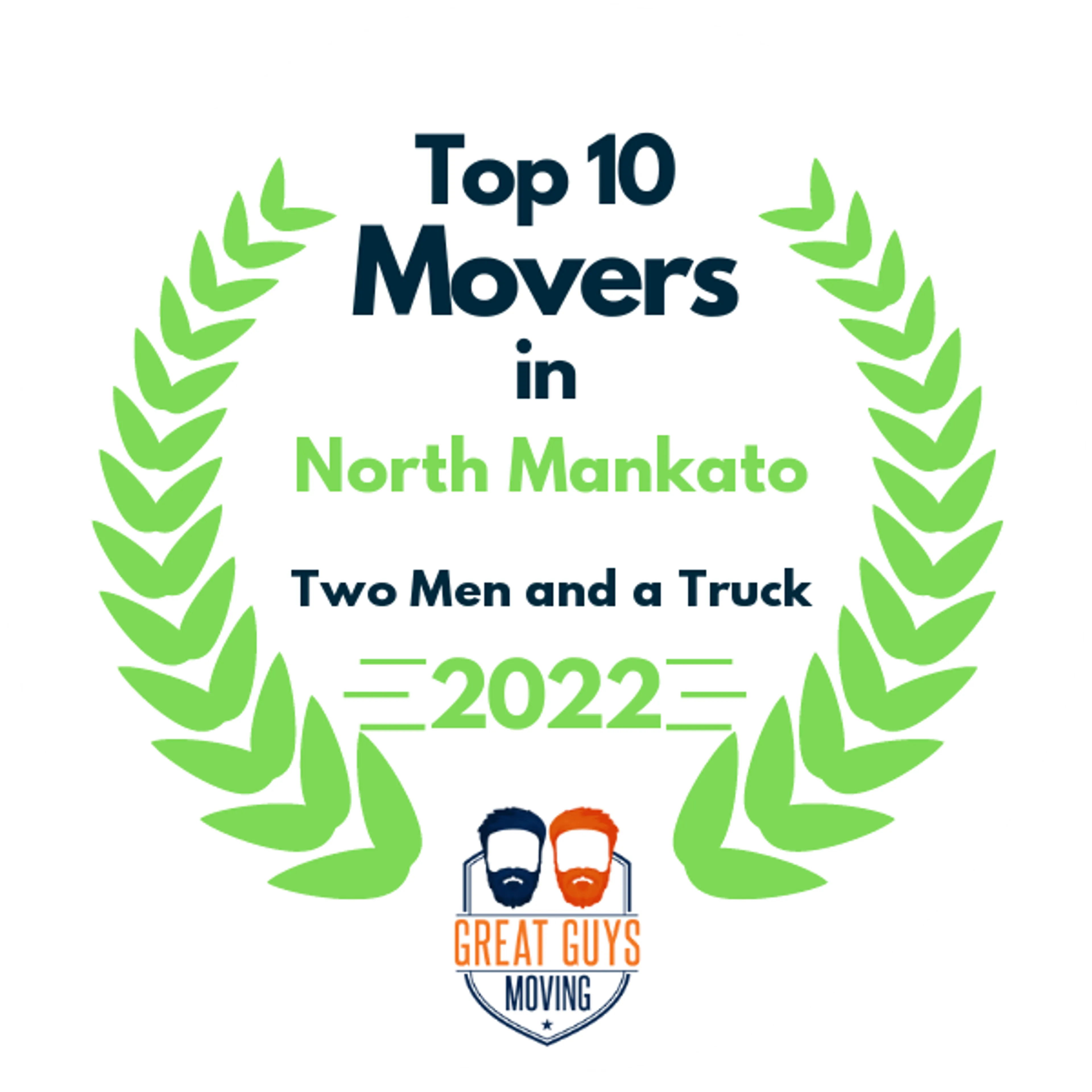 Top 10 Movers in Bloomington, MN 2022 award