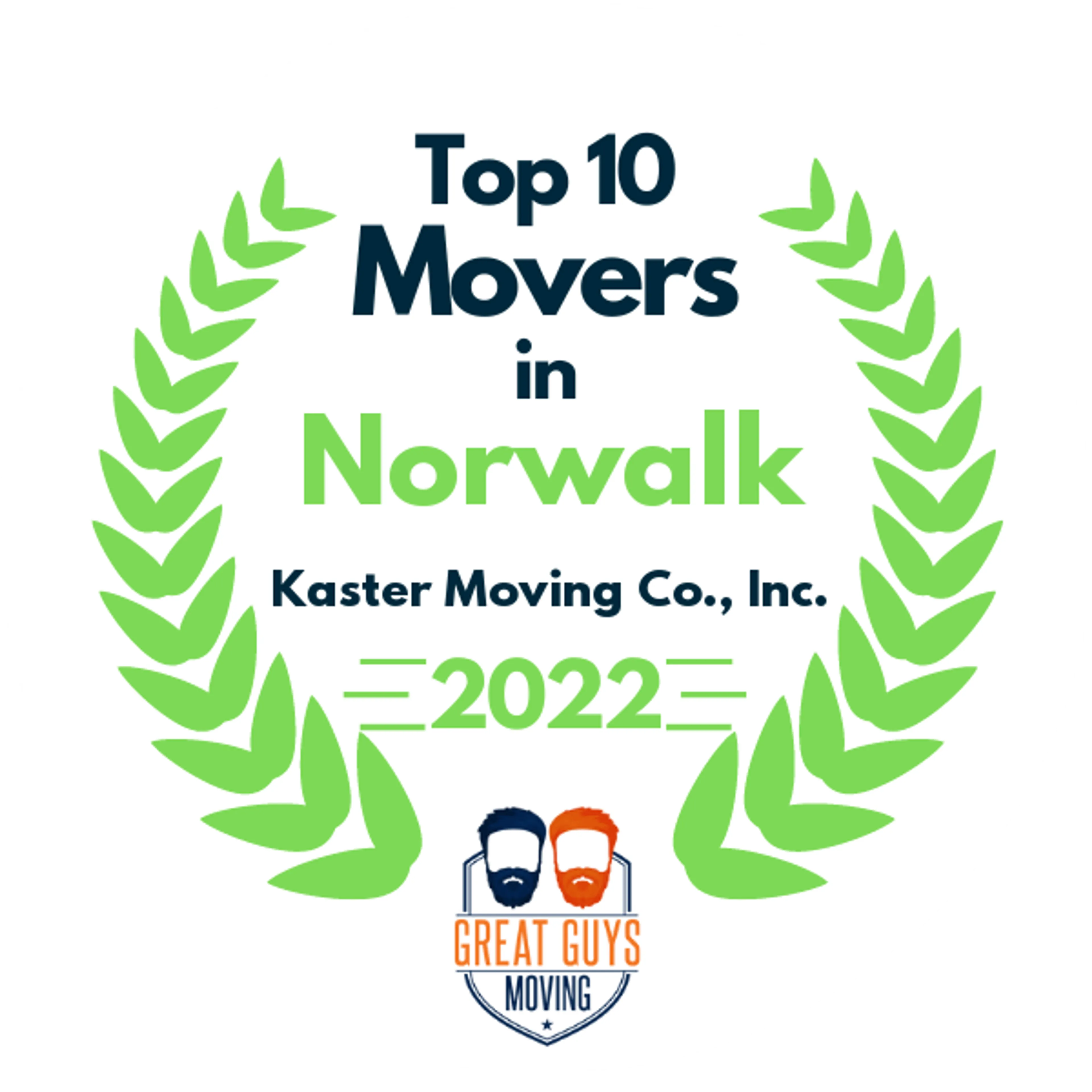 Top 10 Movers in Stamford, CT 2022 award