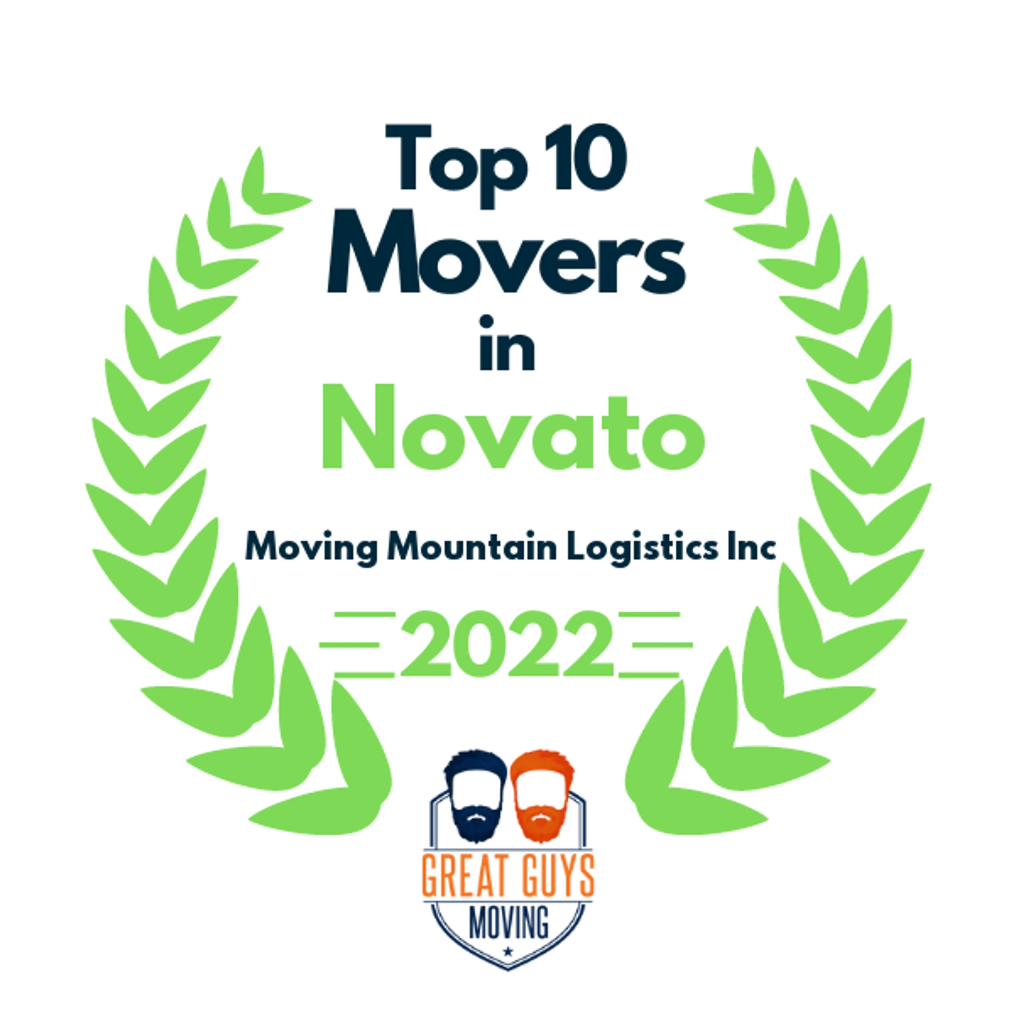 Top 10 Movers in Vallejo, CA 2022 award