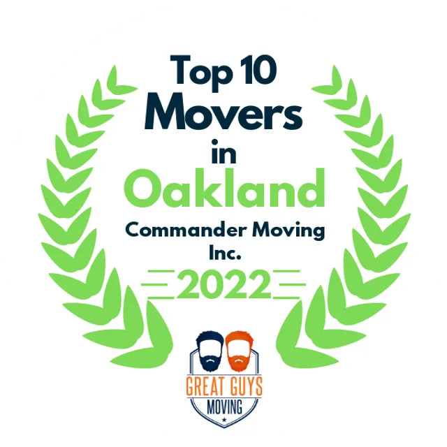 Top 10 Movers in San Francisco, CA 2022 award