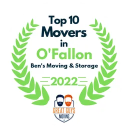 top 10 ranked movers in ofallon 2022 bens moving storage image