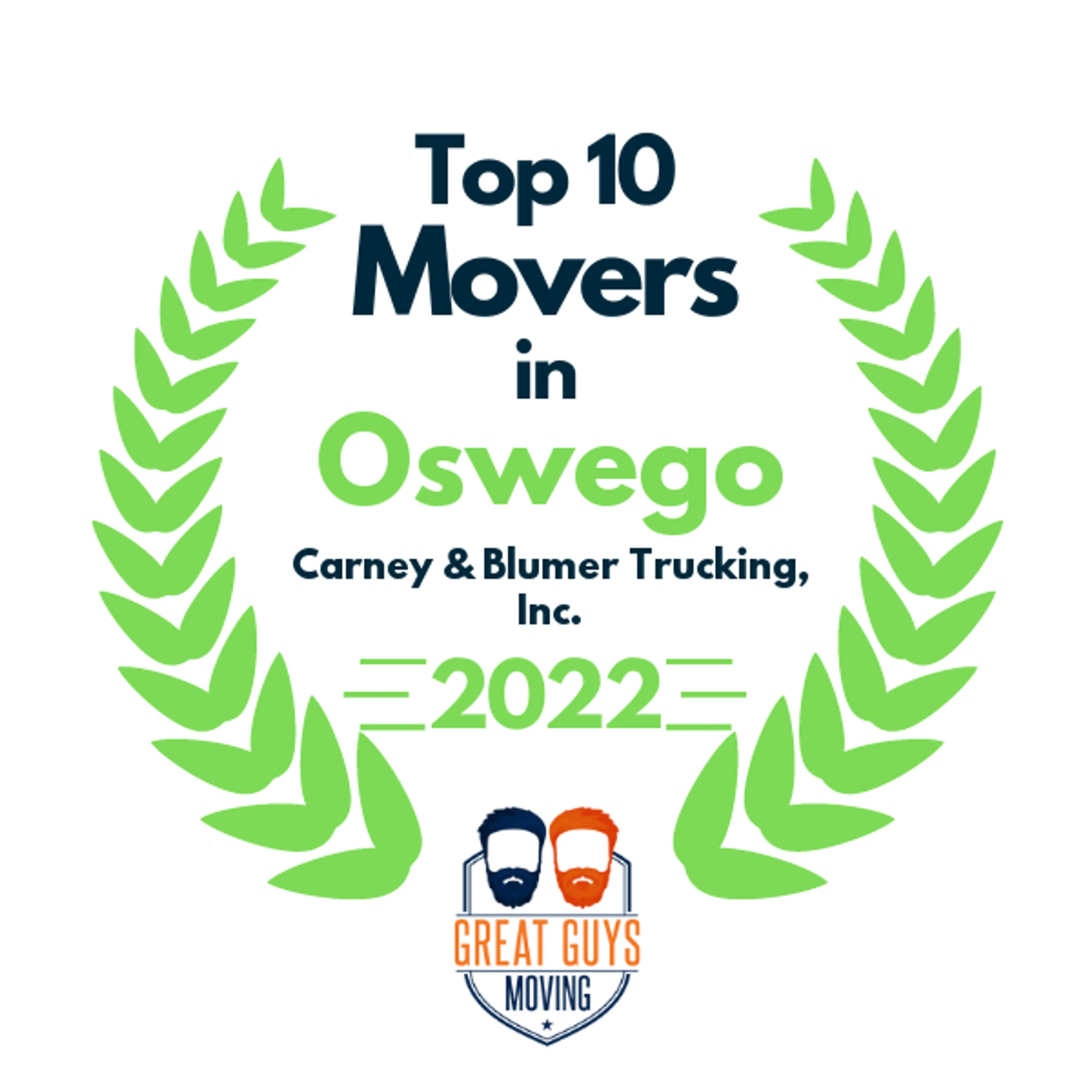 Top 10 Movers in Syracuse, NY 2022 award
