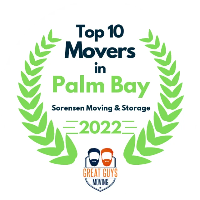 Top 10 Movers in Palm Bay, FL 2022 award