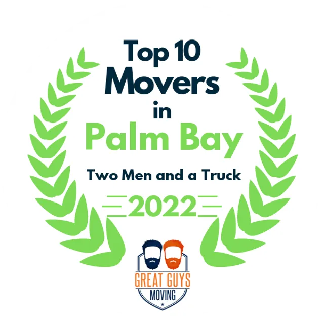 Top 10 Movers in Palm Bay, FL 2022 award