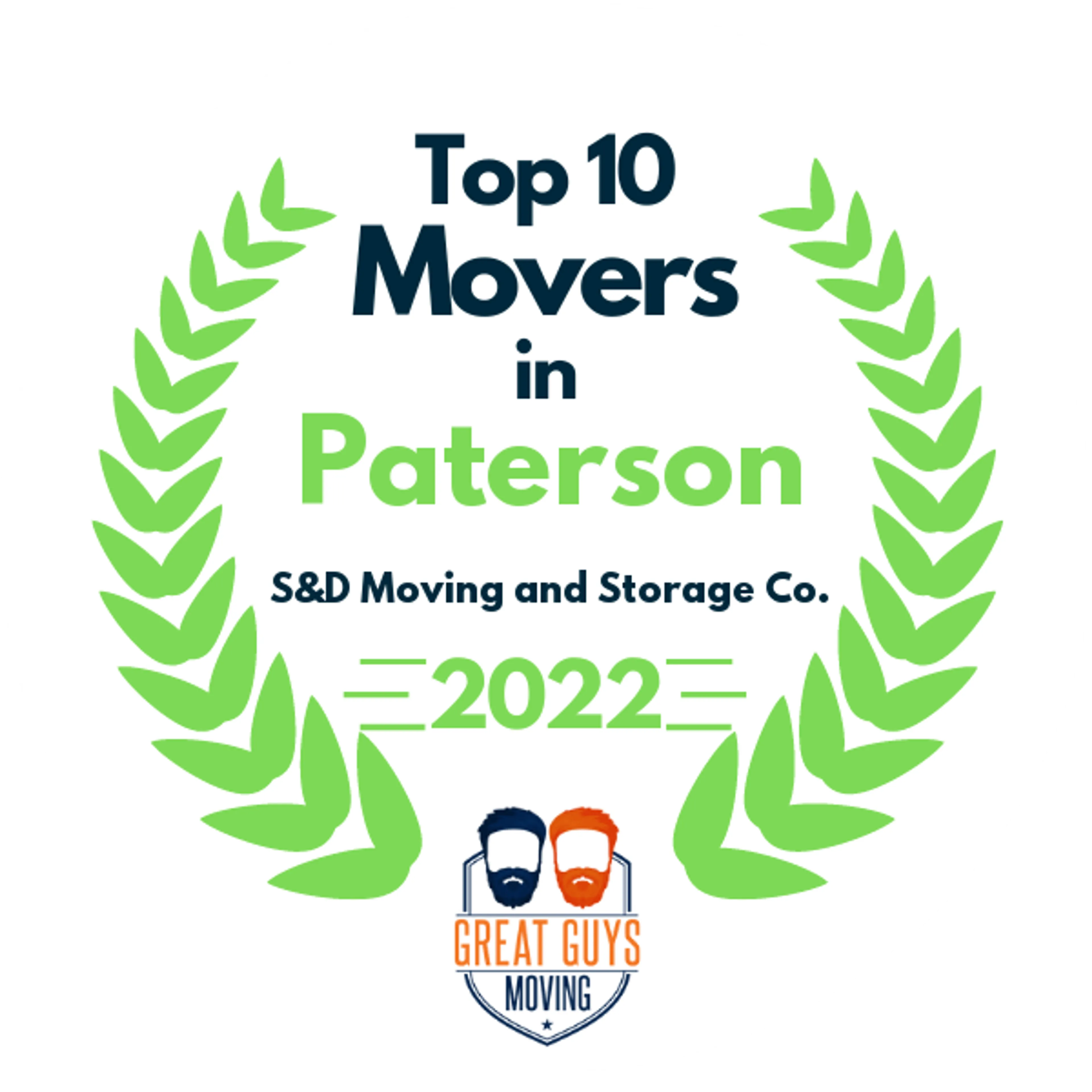 Top 10 Movers in Paterson, NJ 2022 award