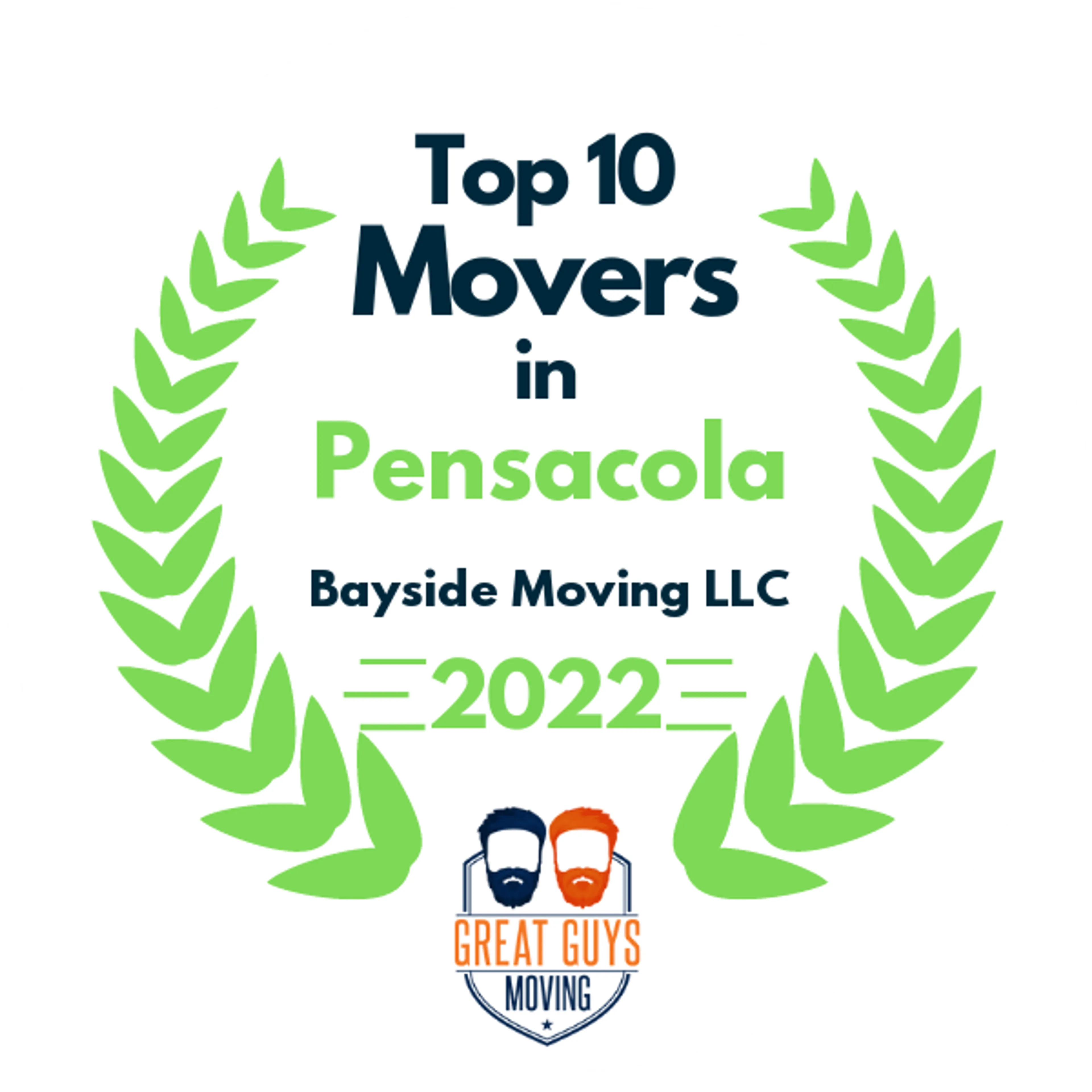 Top 10 Movers in Pensacola, FL 2022 award