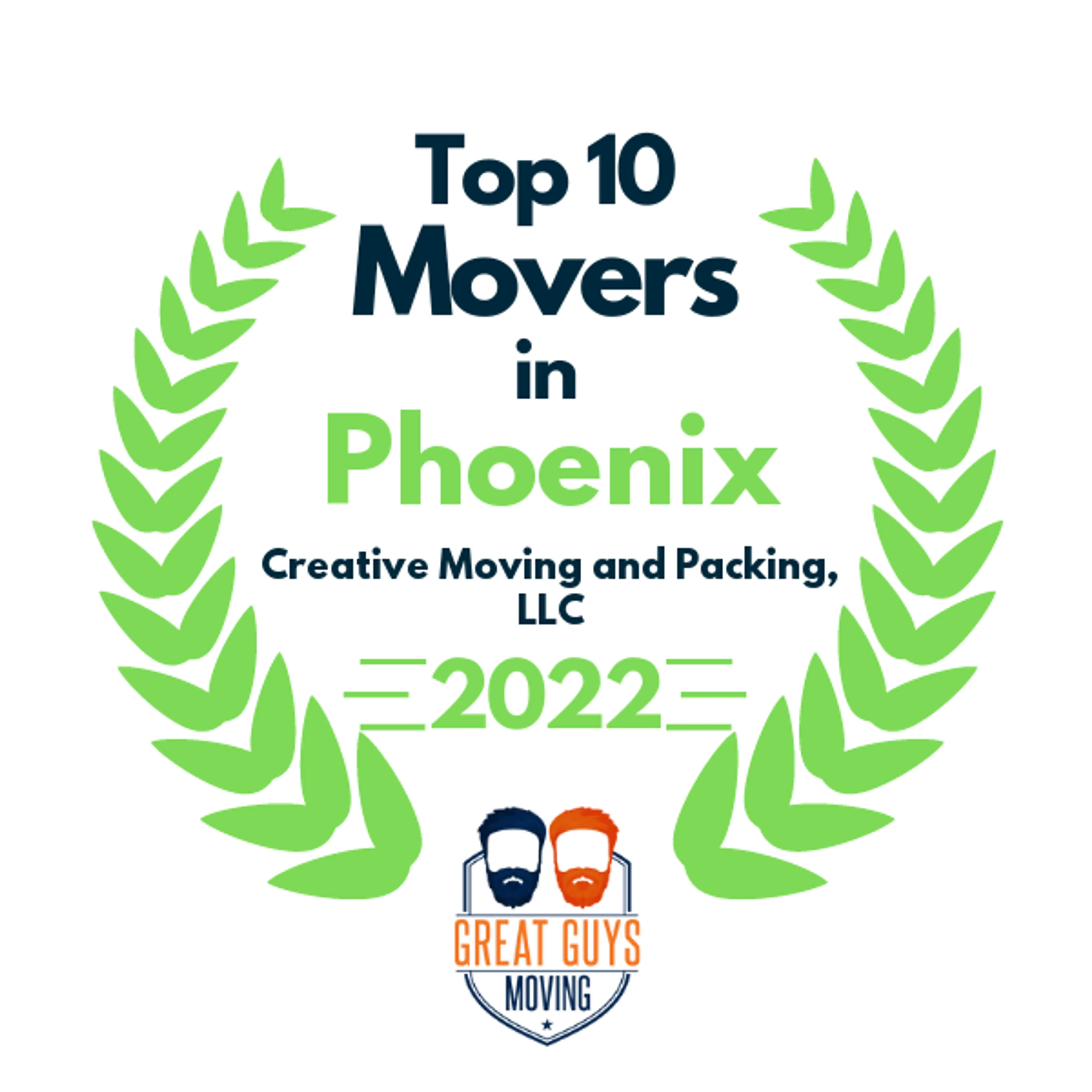 Top 10 Movers in Phoenix, AZ 2022 award