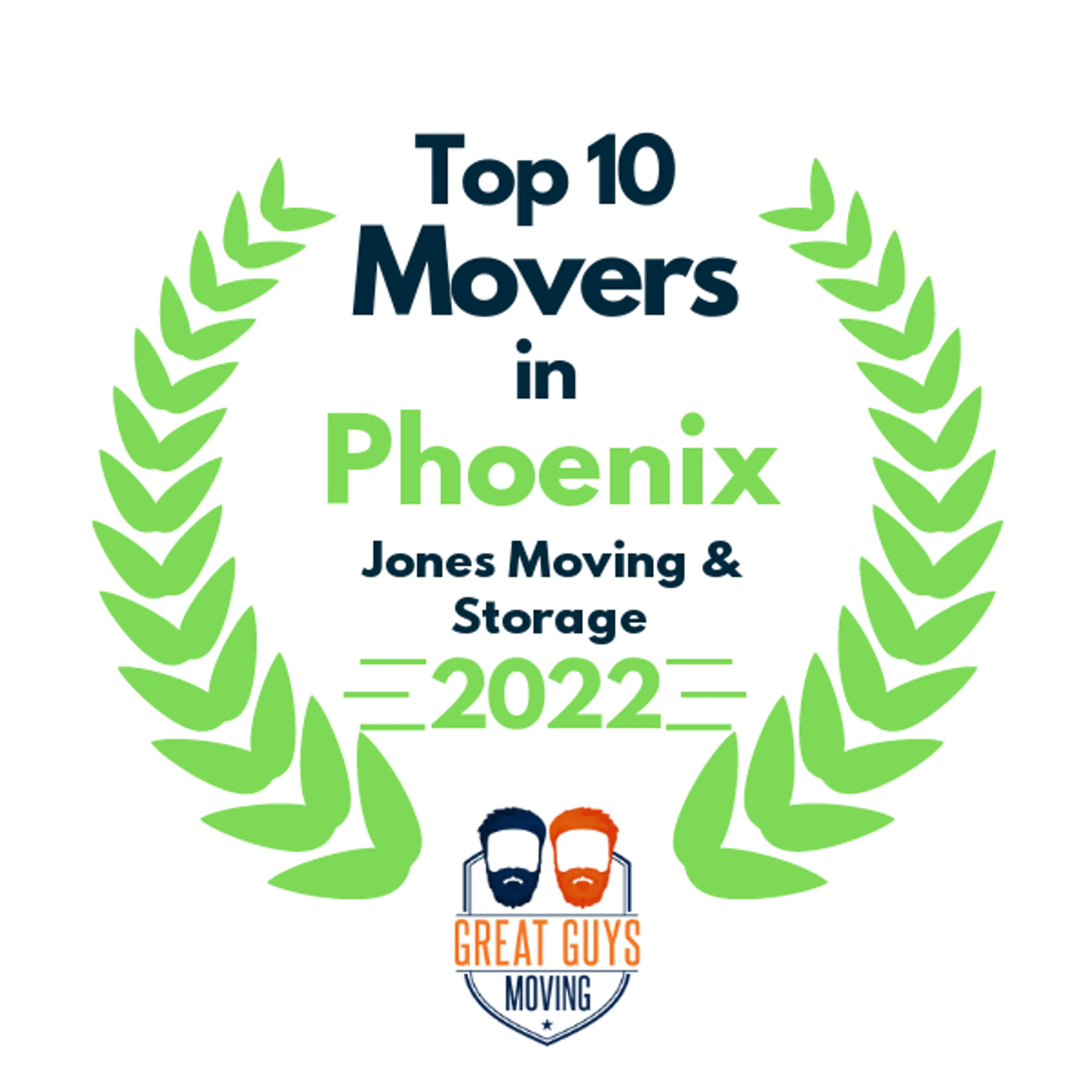 Top 10 Movers in Phoenix, AZ 2022 award