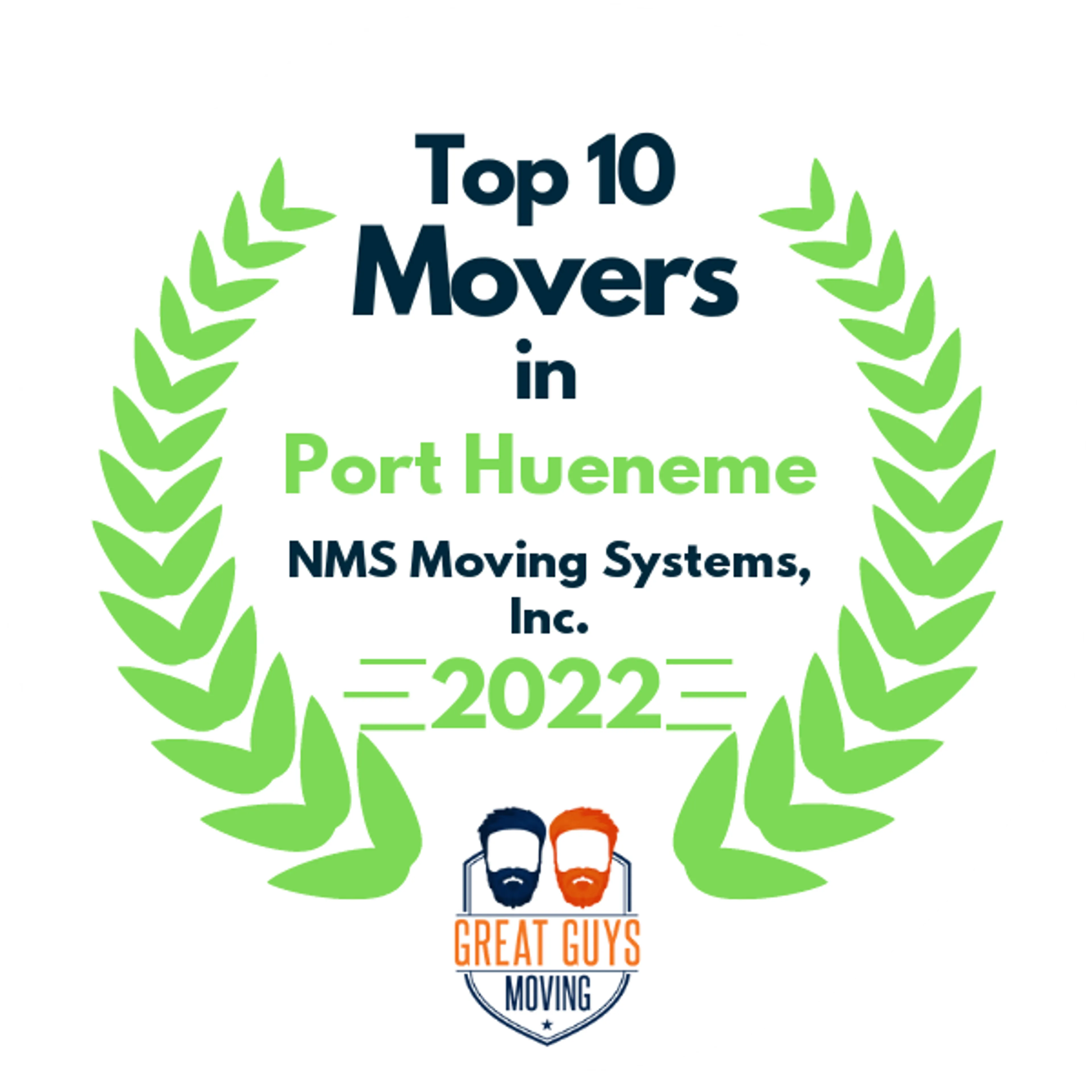 Top 10 Movers in Santa Clarita, CA 2022 award
