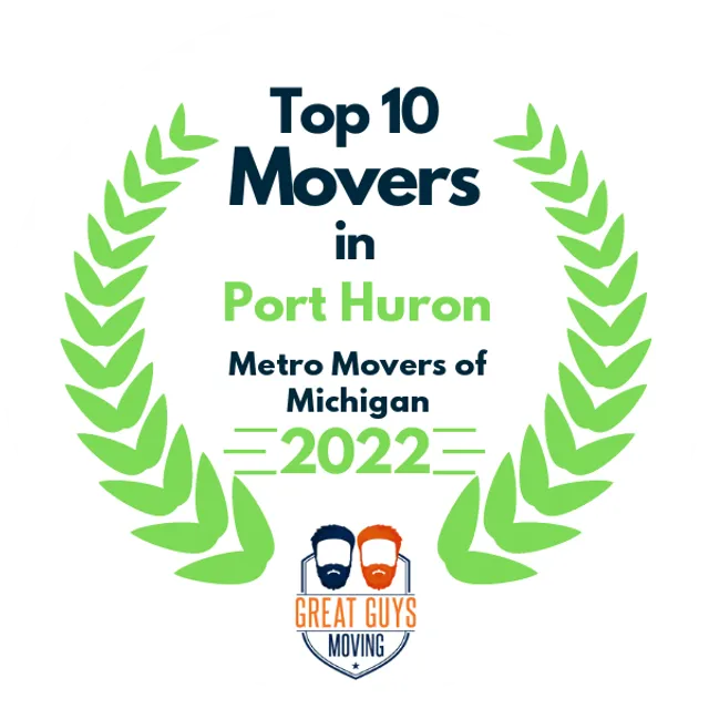 Top 10 Movers in Detroit, MI 2022 award