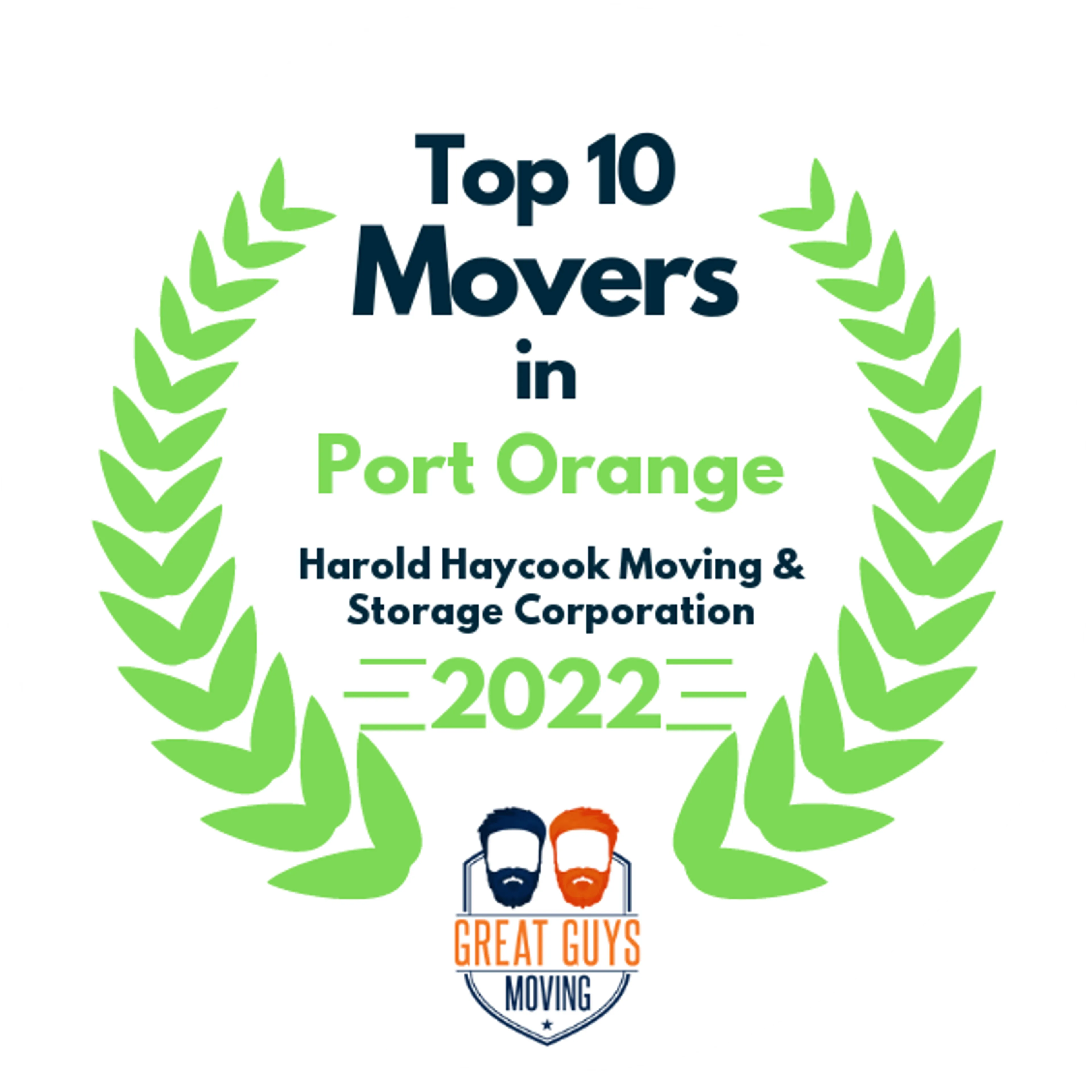 Top 10 Movers in Daytona Beach, FL 2022 award