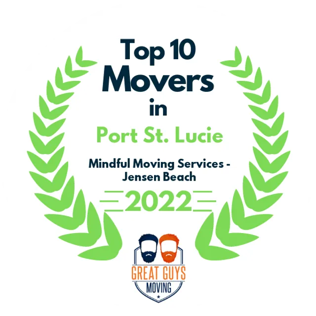 Top 10 Movers in Port St. Lucie, FL 2022 award