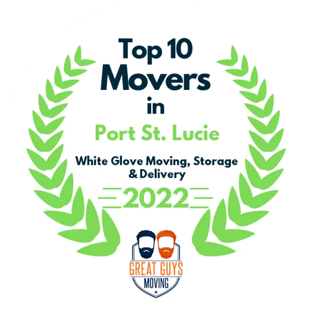 Top 10 Movers in Port St. Lucie, FL 2022 award