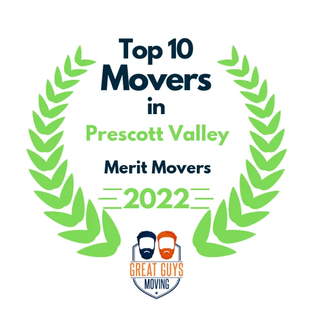 Top 10 Movers in Prescott Valley, AZ 2022 award