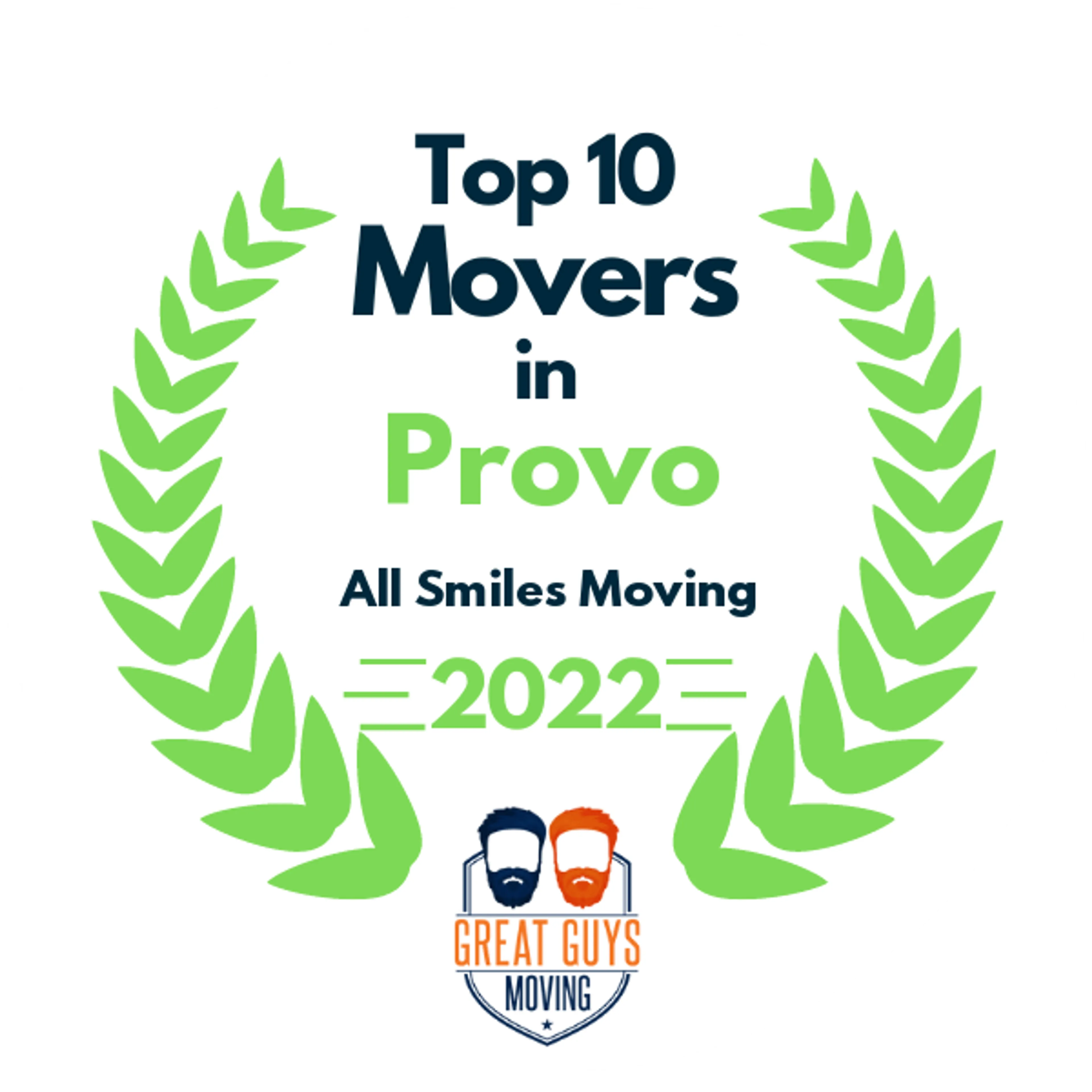 Top 10 Movers in Salt Lake City, UT 2022 award
