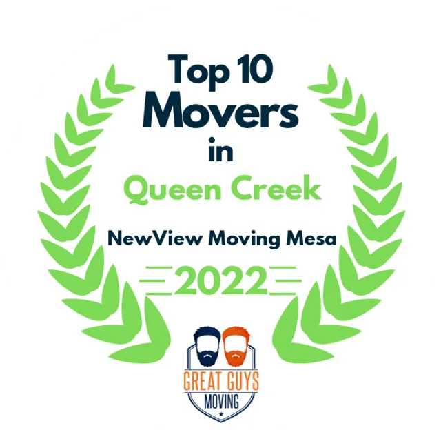 Top 10 Movers in Mesa, AZ 2022 award