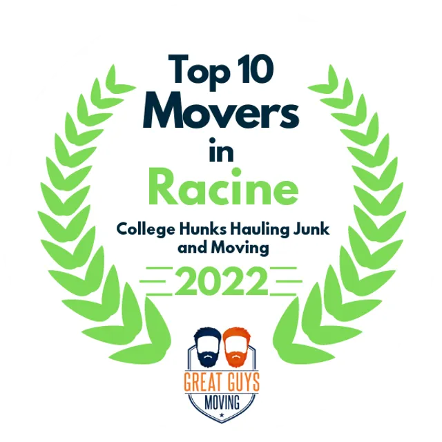 Top 10 Movers in Racine, WI 2022 award