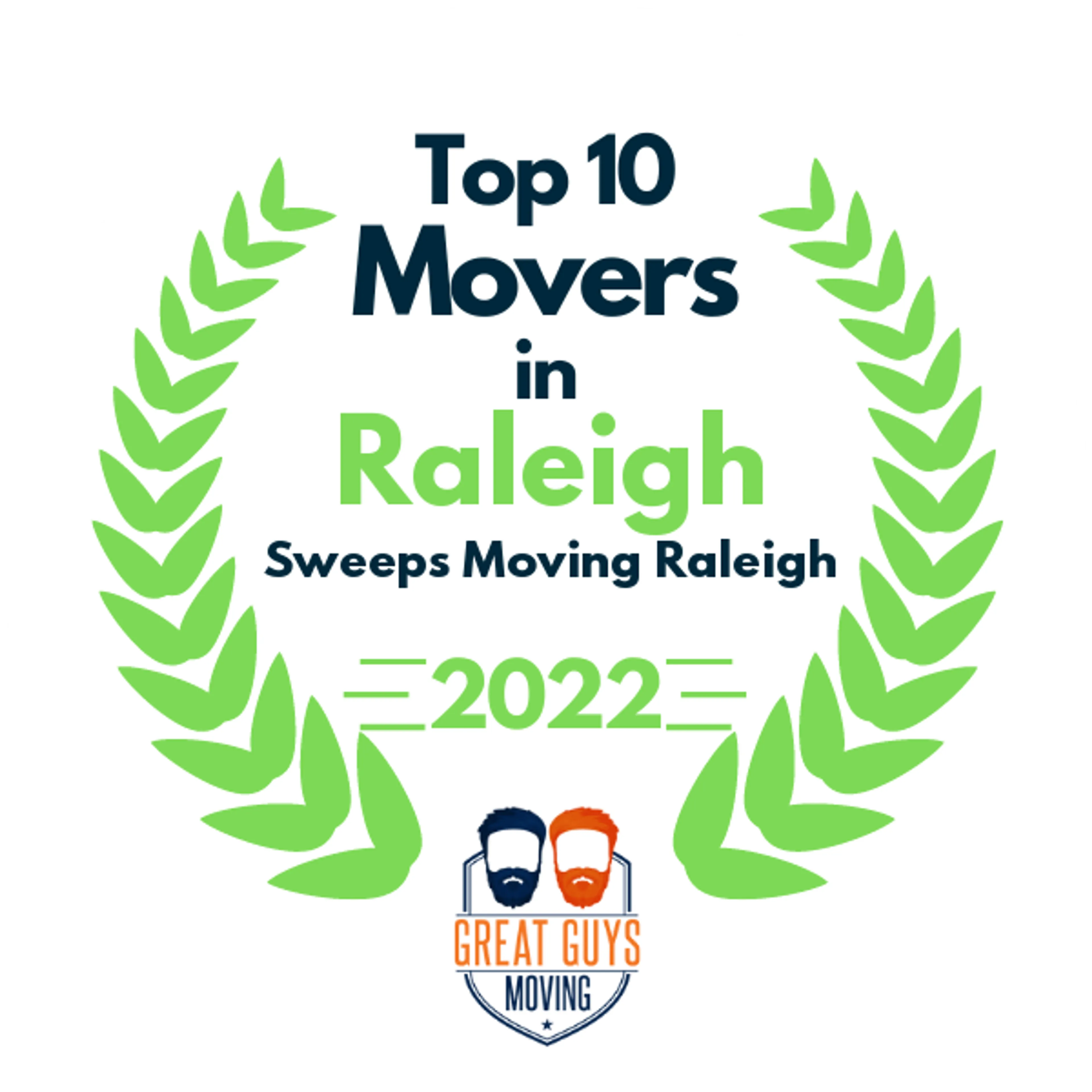 Top 10 Movers in Raleigh, NC 2022 award