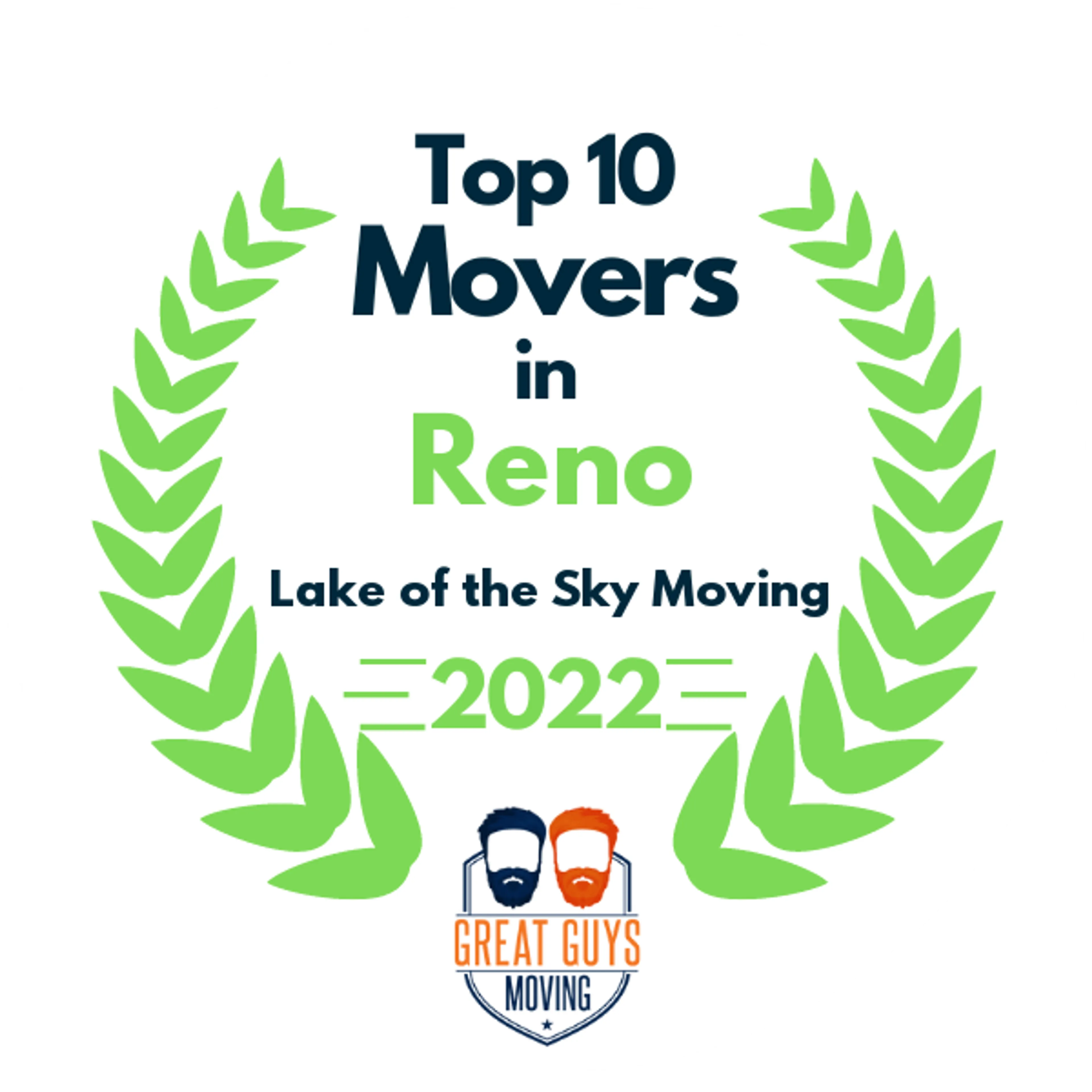 Top 10 Movers in Reno, NV 2022 award