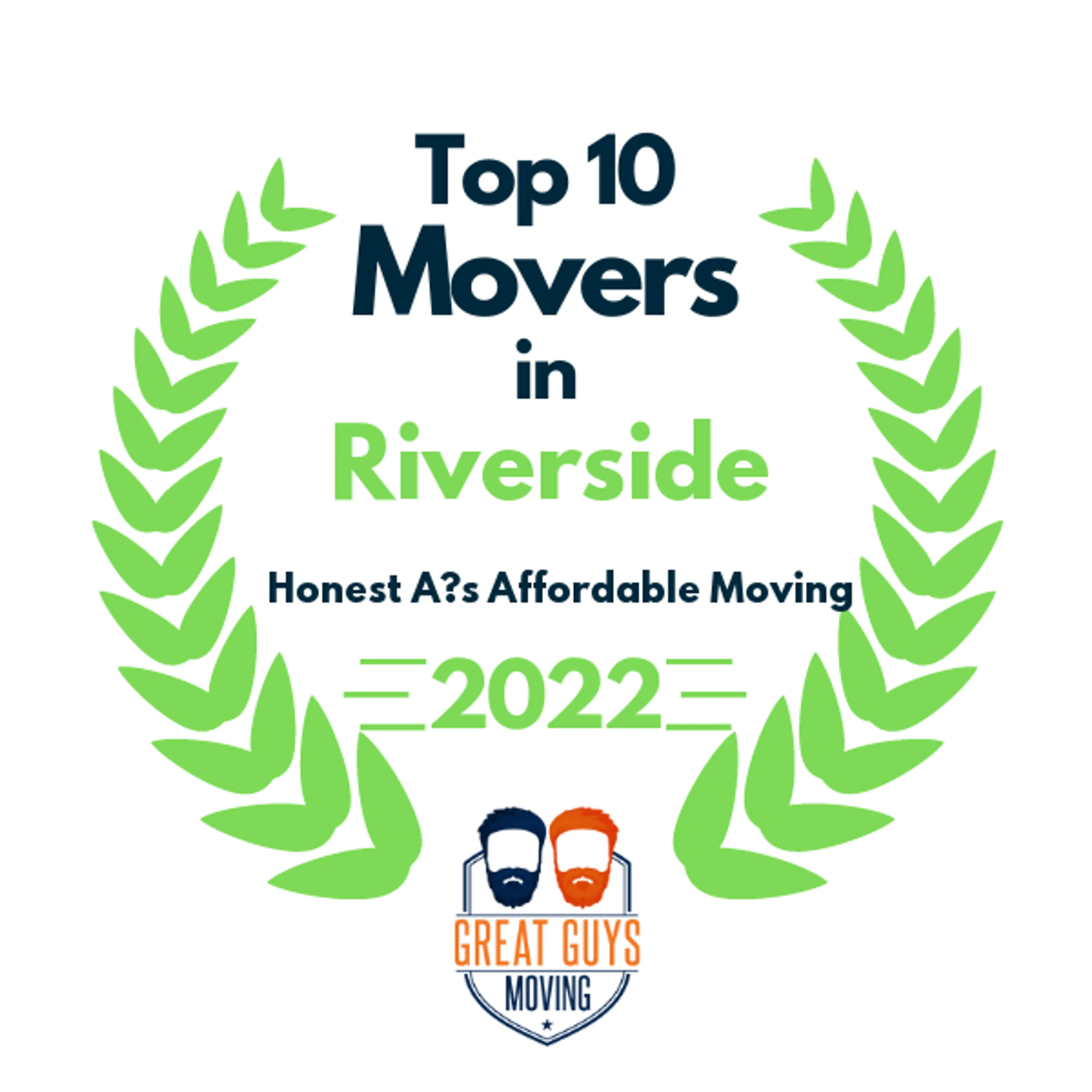 Top 10 Movers in Riverside, CA 2022 award