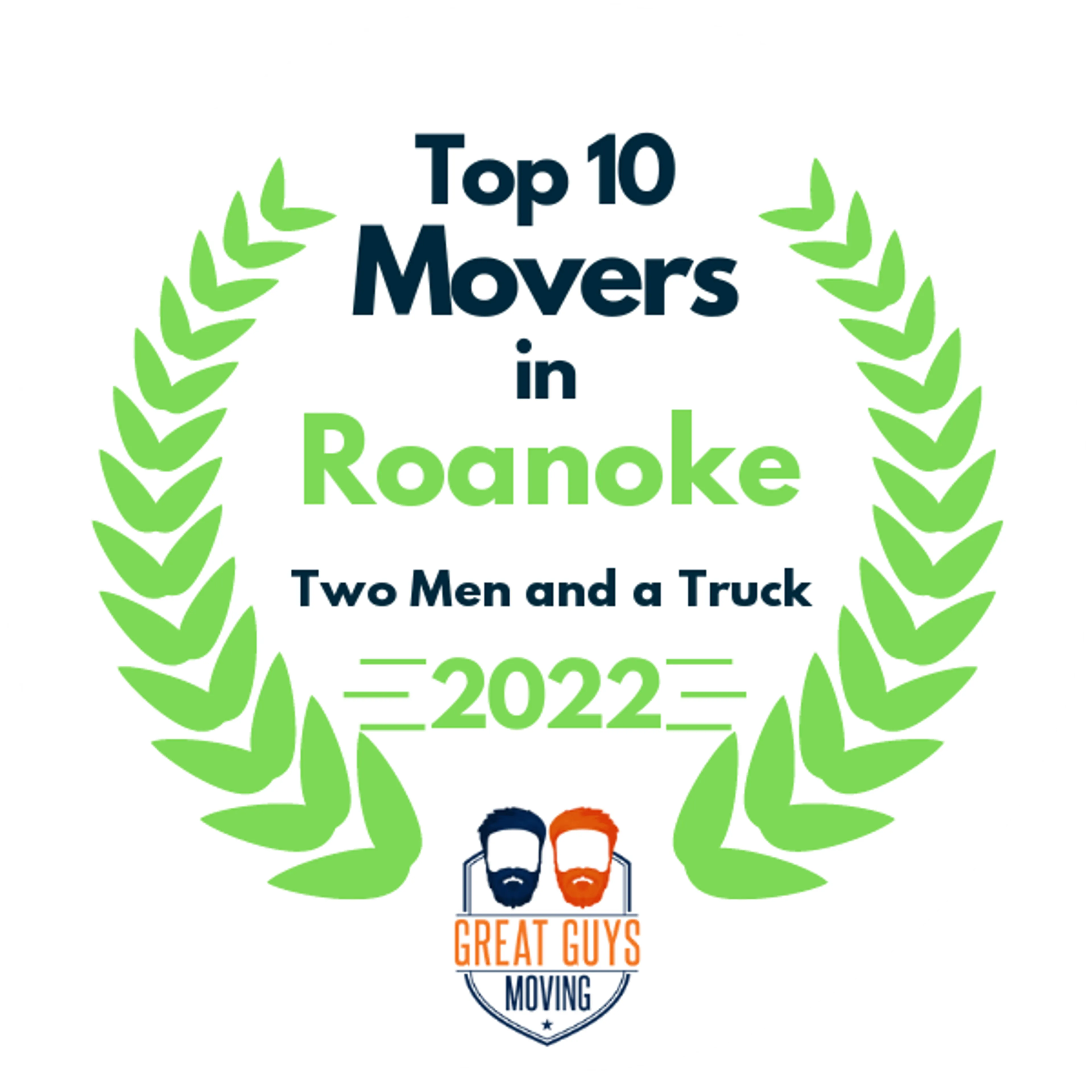Top 10 Movers in Roanoke, VA 2022 award