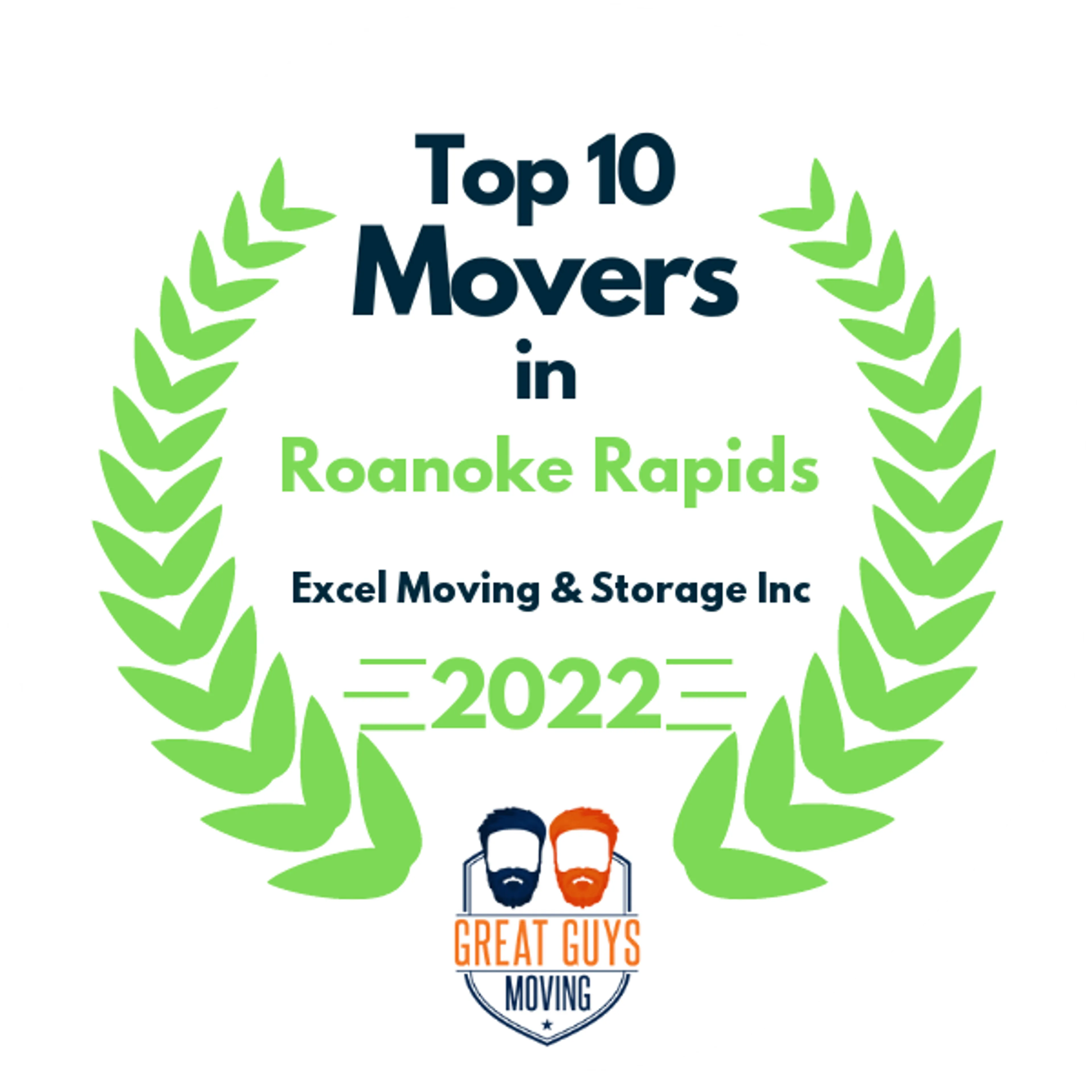 Top 10 Movers in Raleigh, NC 2022 award