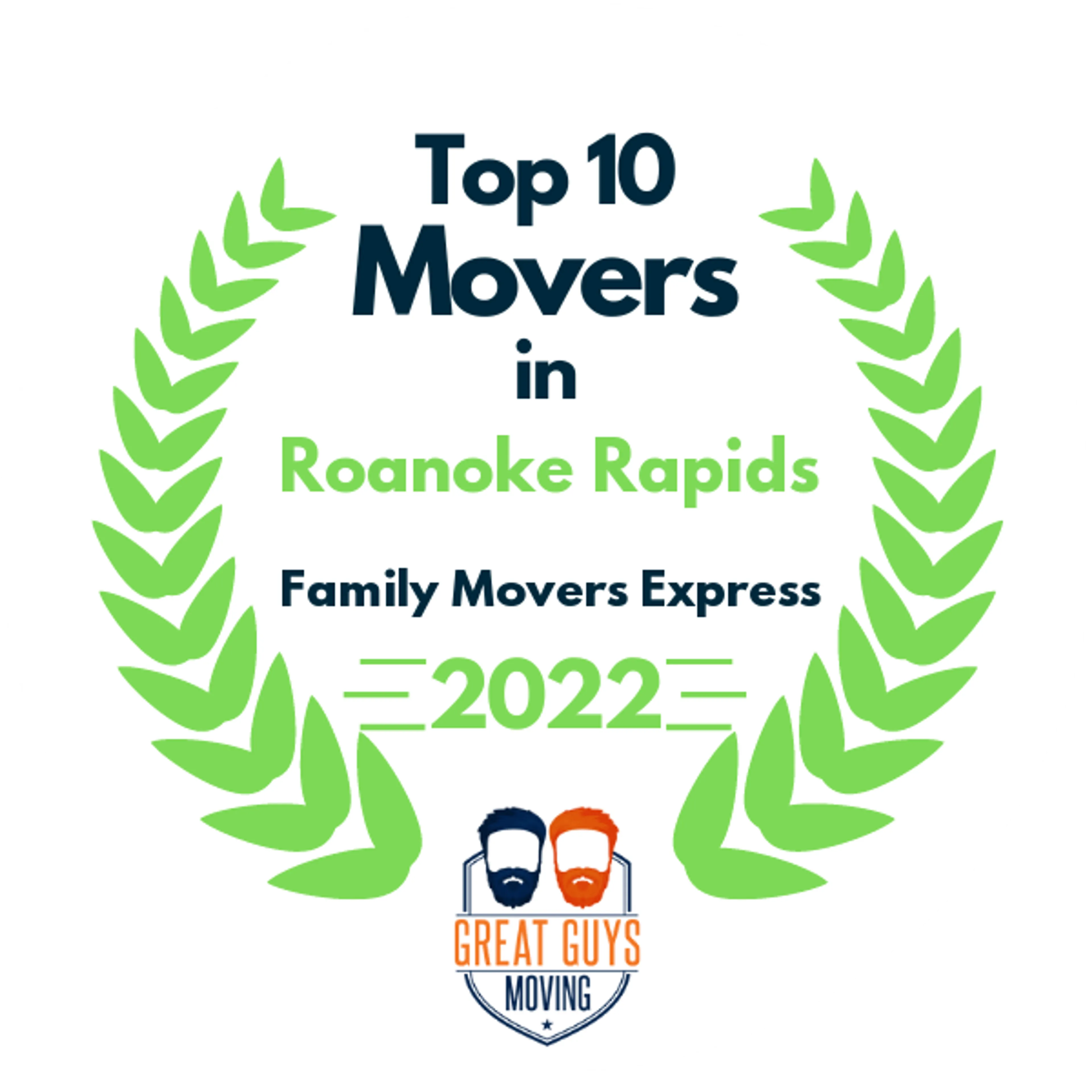 Top 10 Movers in Raleigh, NC 2022 award