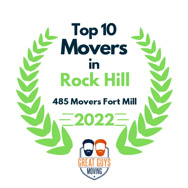 Top 10 Movers in Rock Hill, SC 2022 award