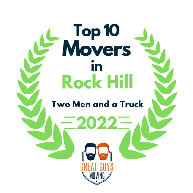 Top 10 Movers in Rock Hill, SC 2022 award