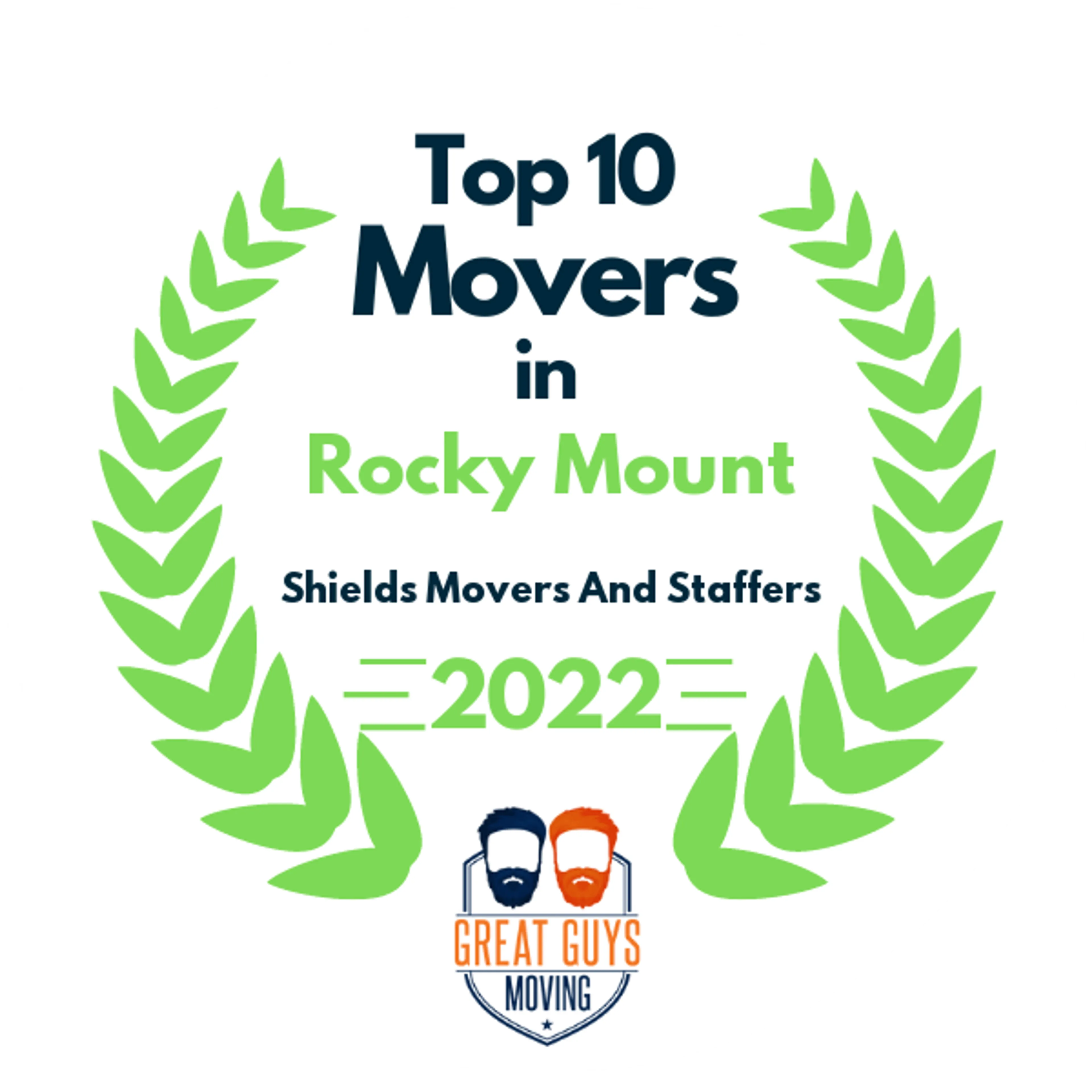 Top 10 Movers in Rocky Mount, NC 2022 award