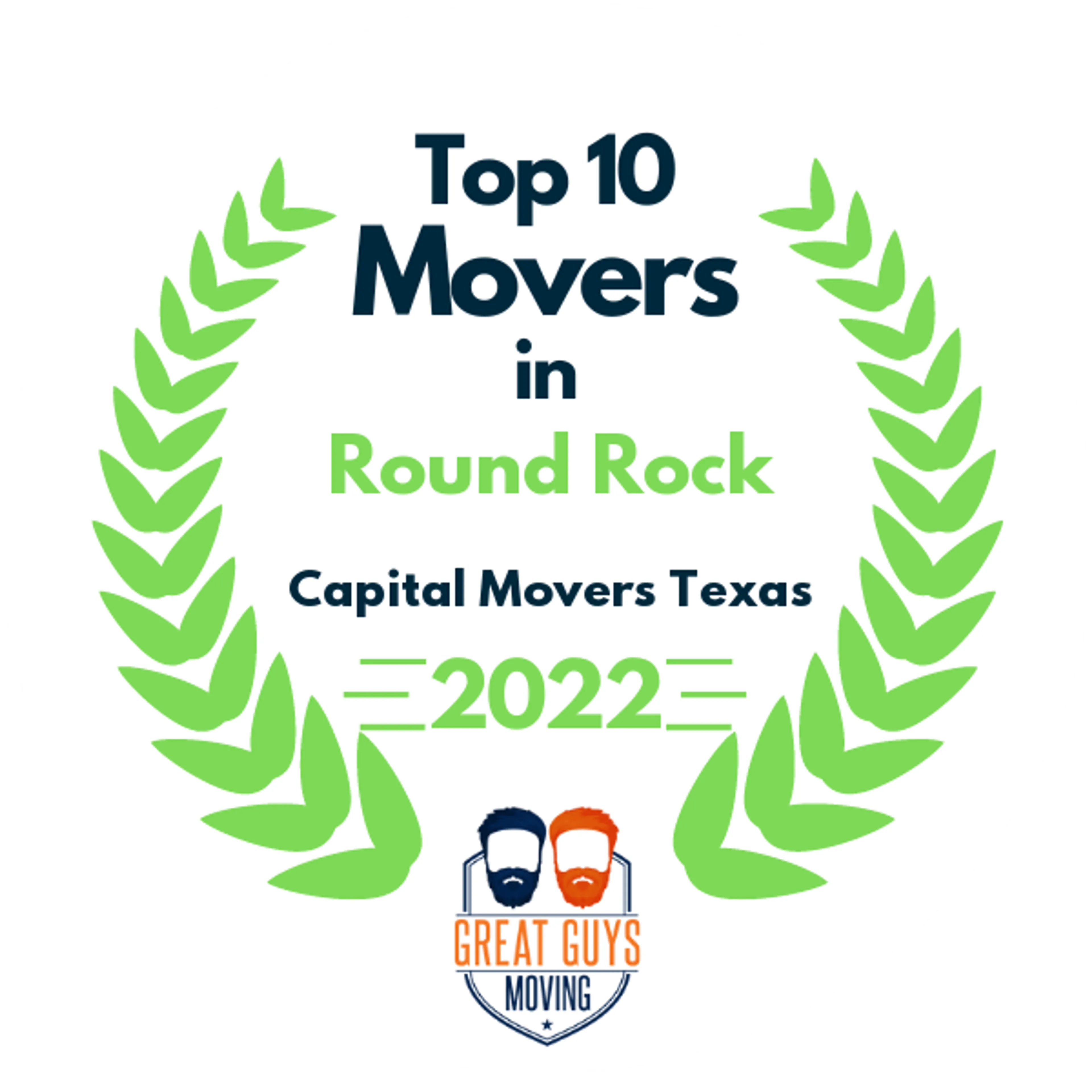 Top 10 Movers in Austin, TX 2022 award