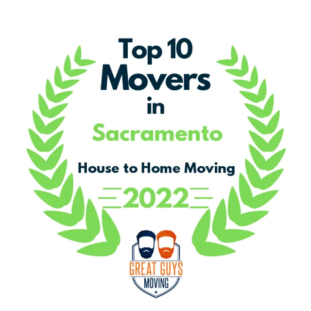 Top 10 Movers in Sacramento, CA 2022 award