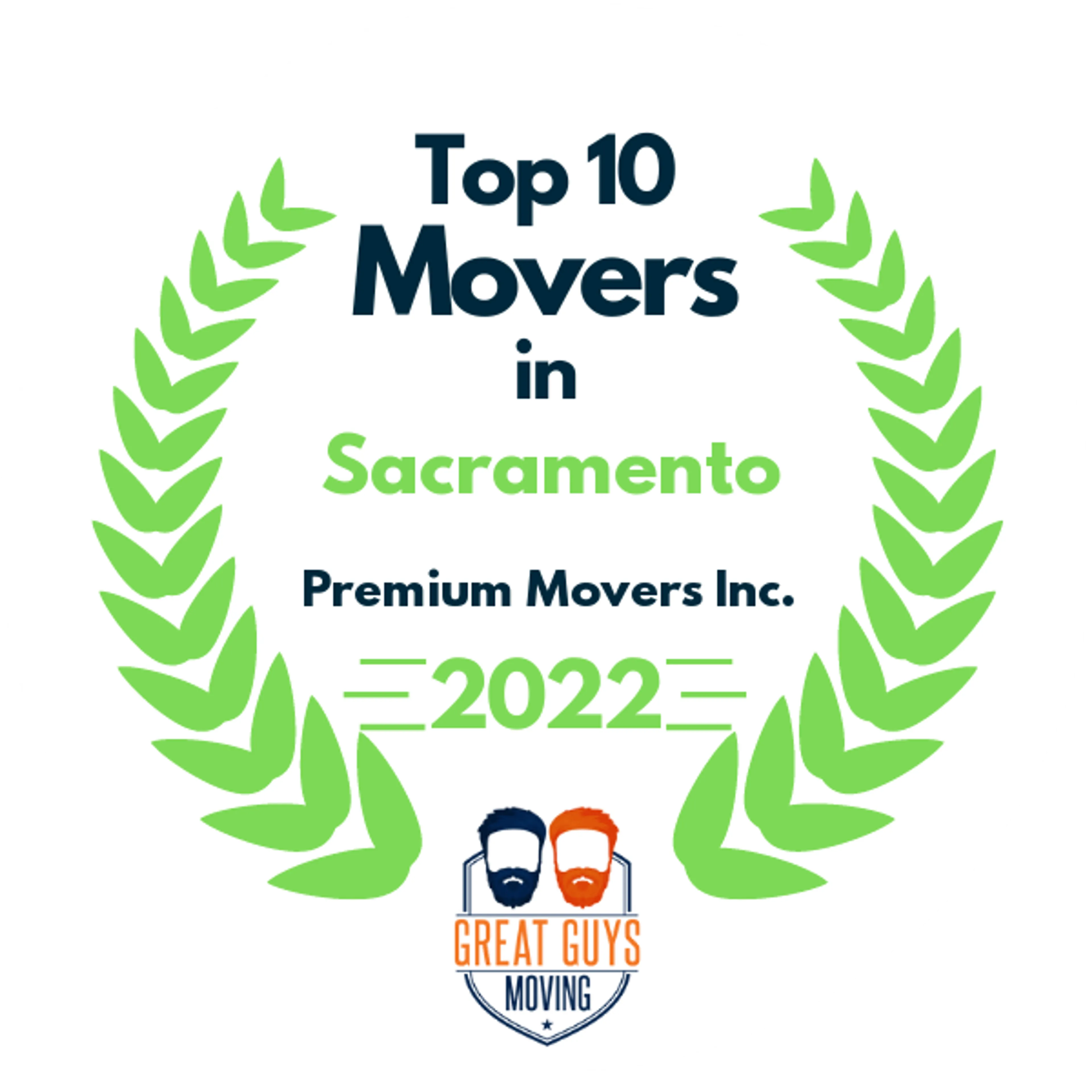 Top 10 Movers in Sacramento, CA 2022 award