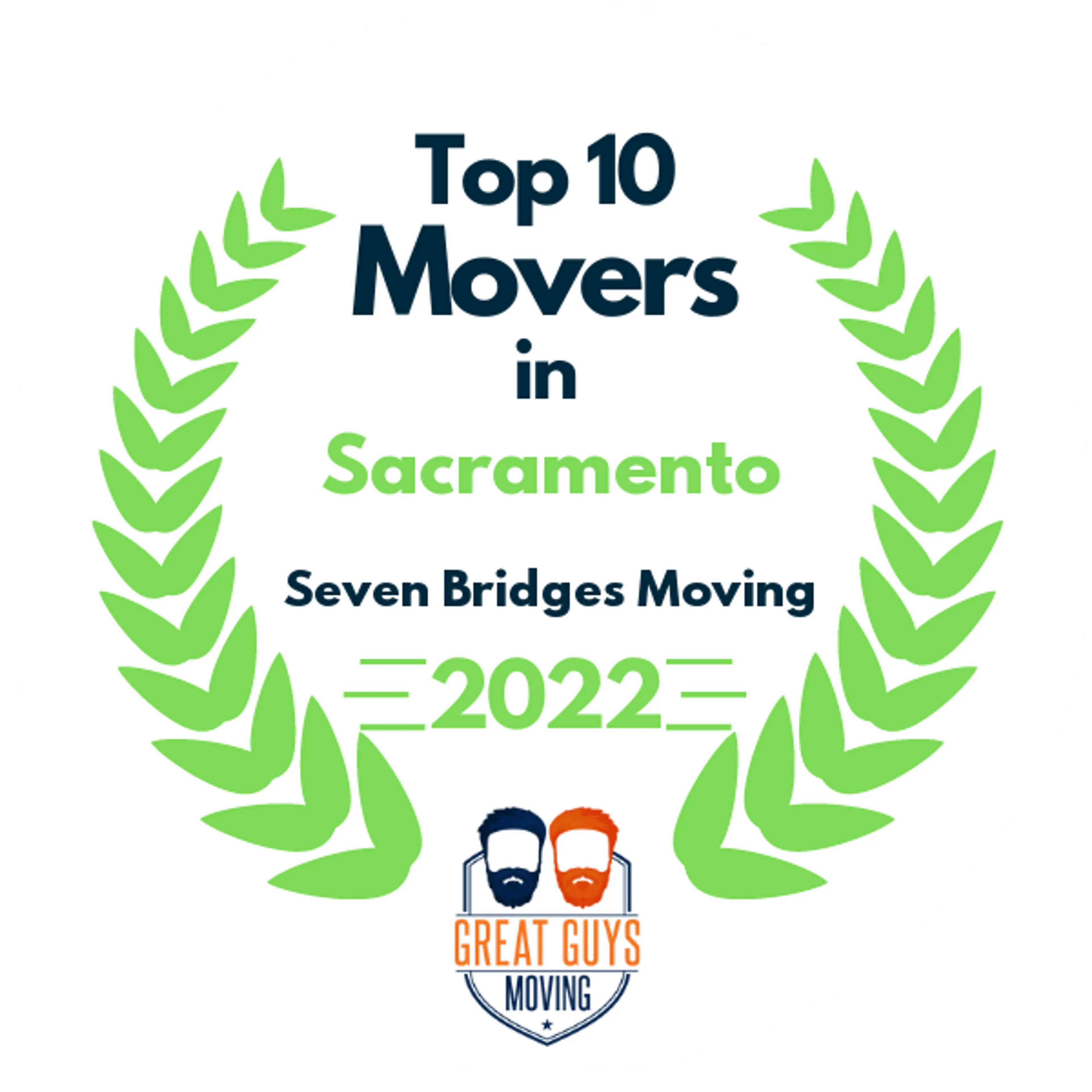 Top 10 Movers in Sacramento, CA 2022 award