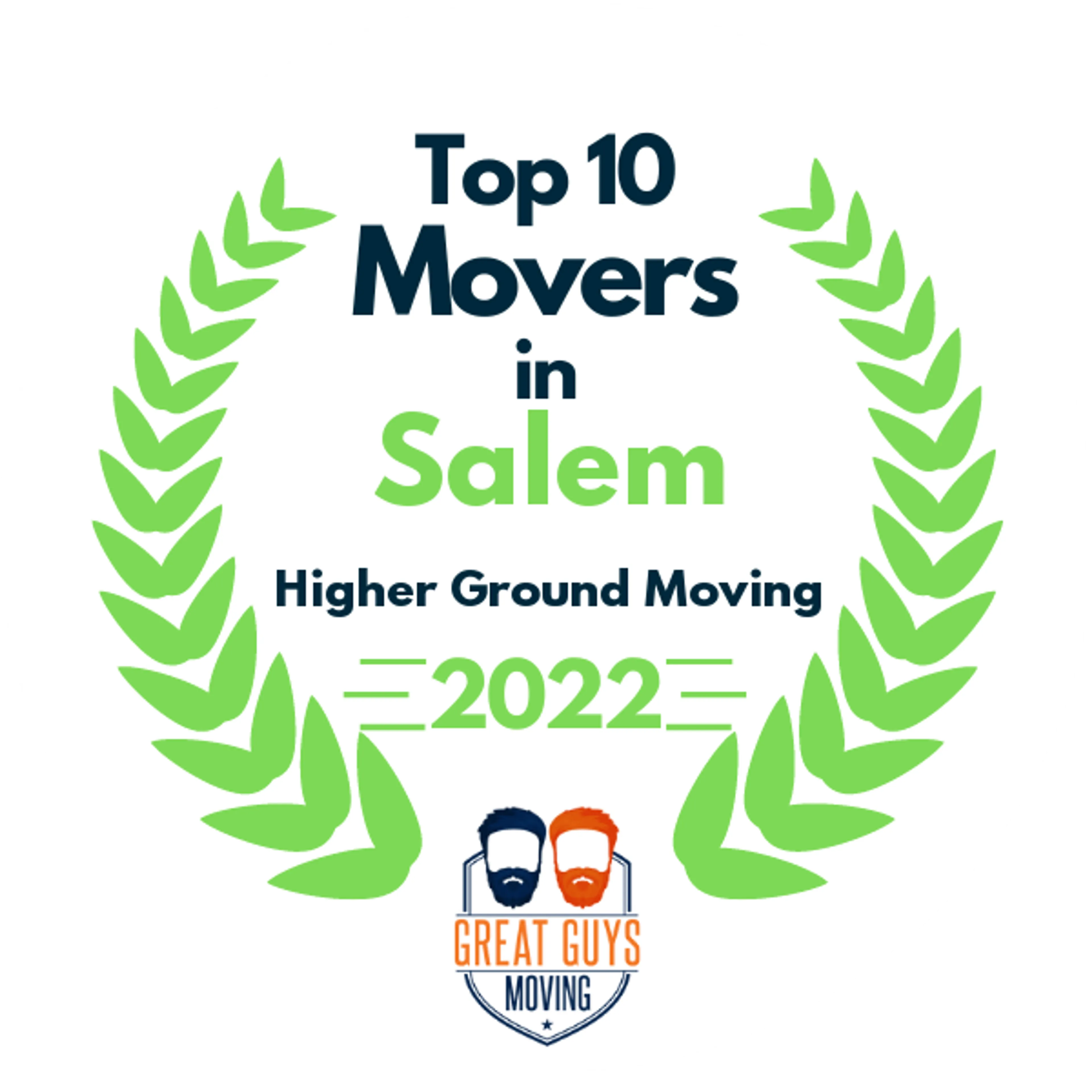 Top 10 Movers in Salem, OR 2022 award