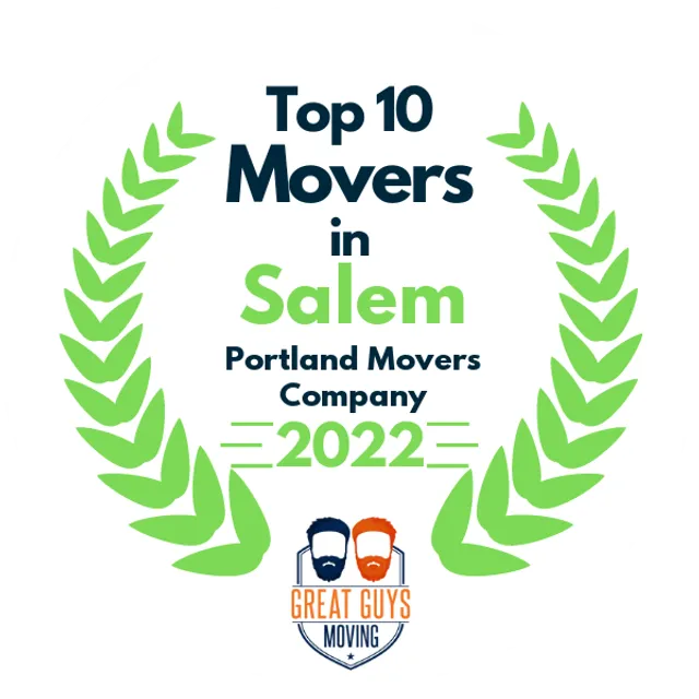 Top 10 Movers in Portland, OR 2022 award