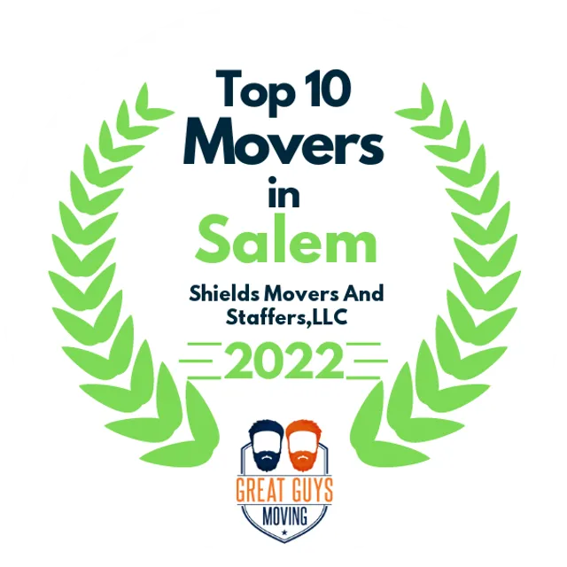 Top 10 Movers in Frederick, MD 2022 award