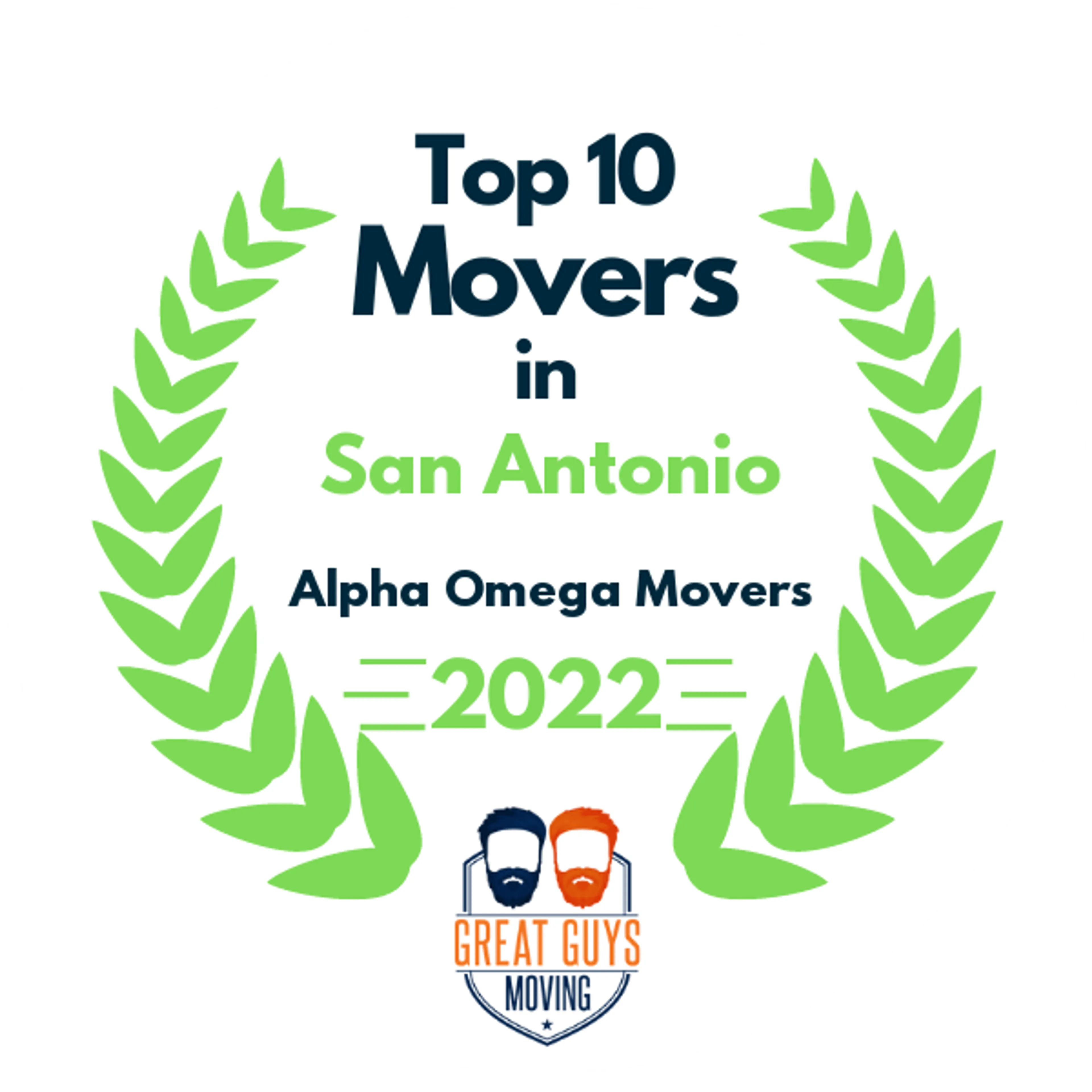 Top 10 Movers in San Antonio, TX 2022 award