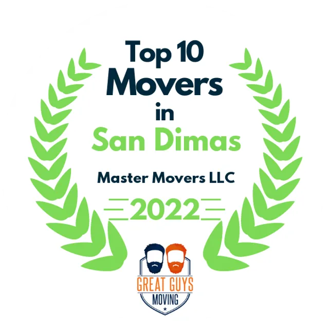 Top 10 Movers in Riverside, CA 2022 award