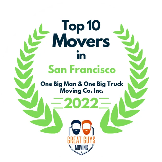 Top 10 Movers in San Jose, CA 2022 award