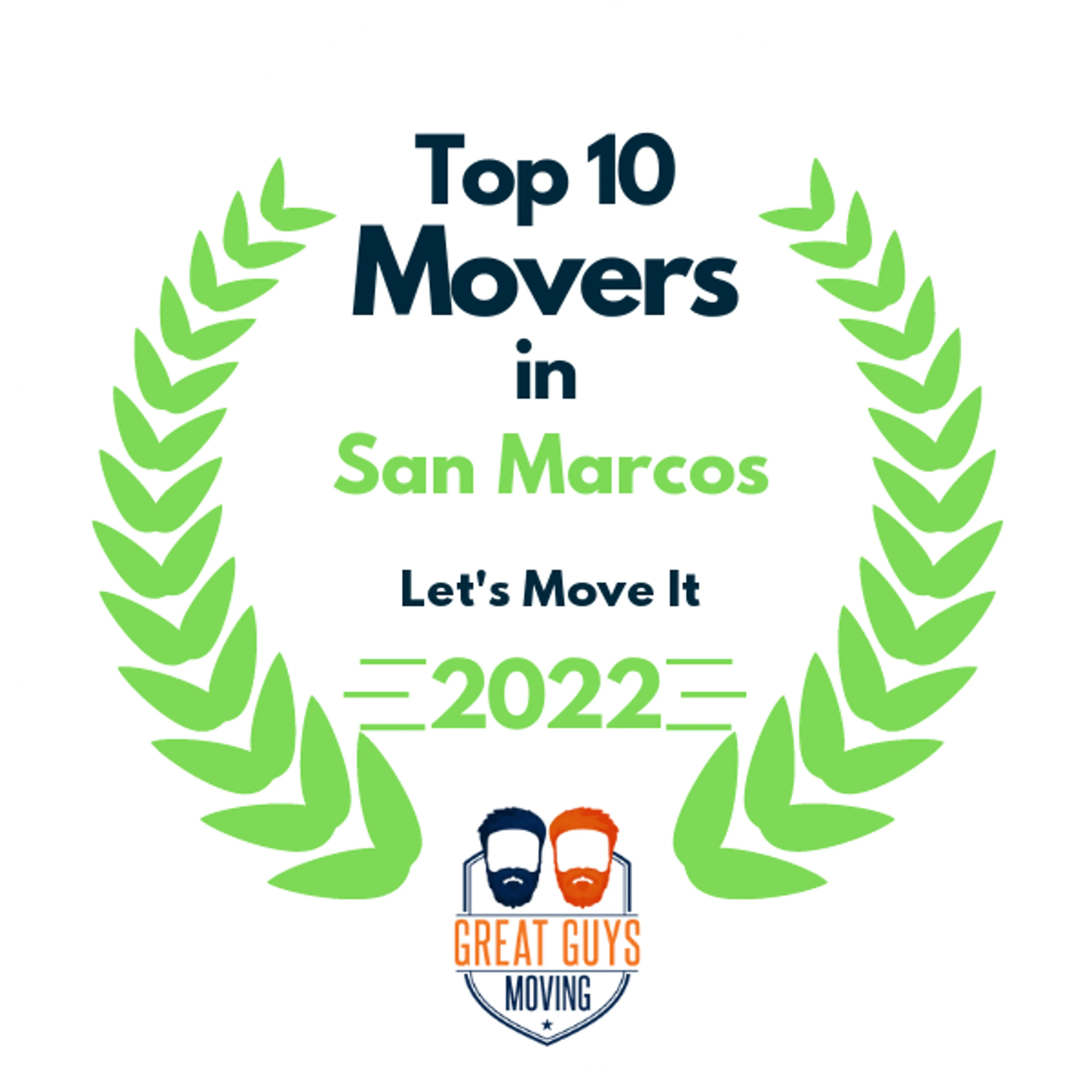 Top 10 Movers in New Braunfels, TX 2022 award