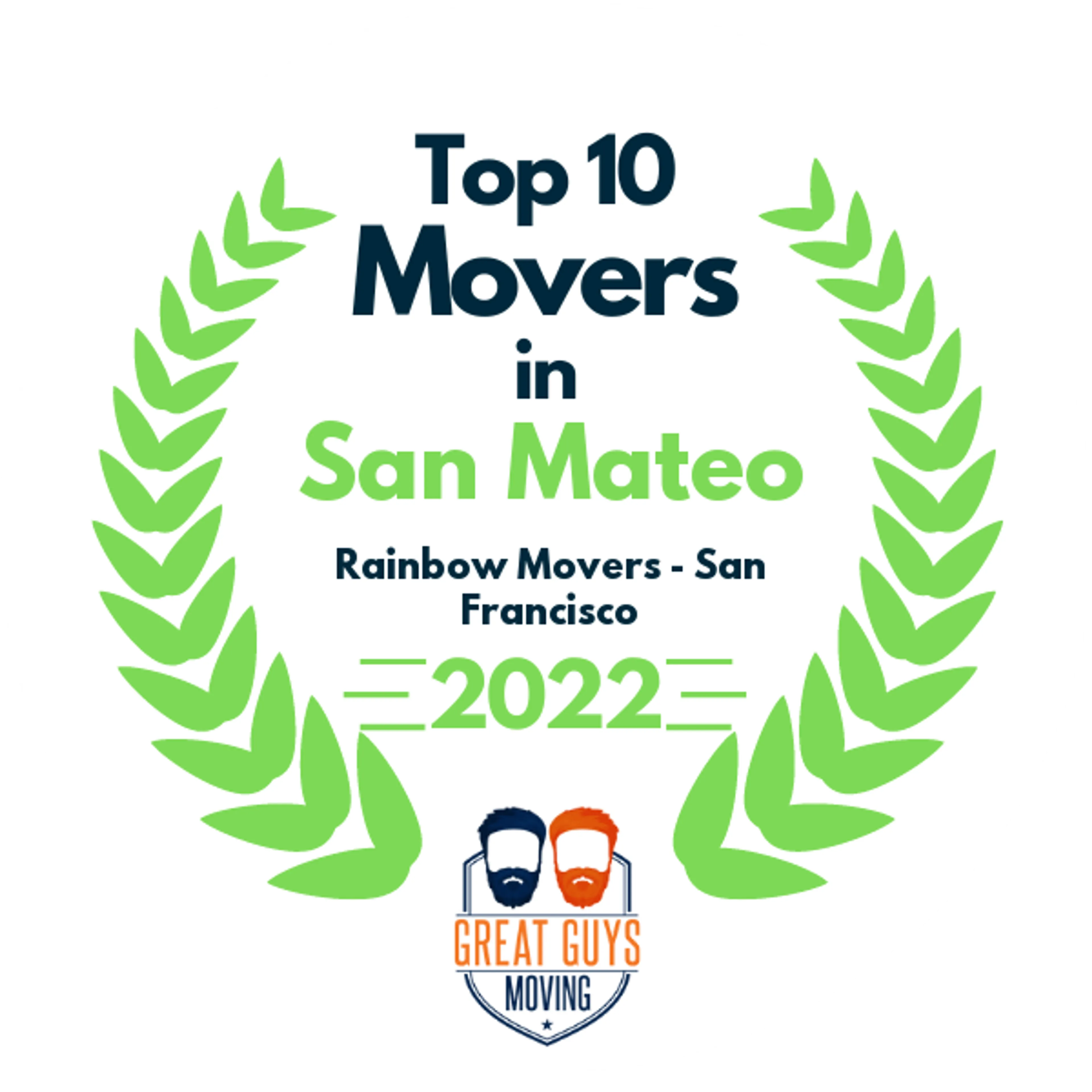 Top 10 Movers in San Francisco, CA 2022 award
