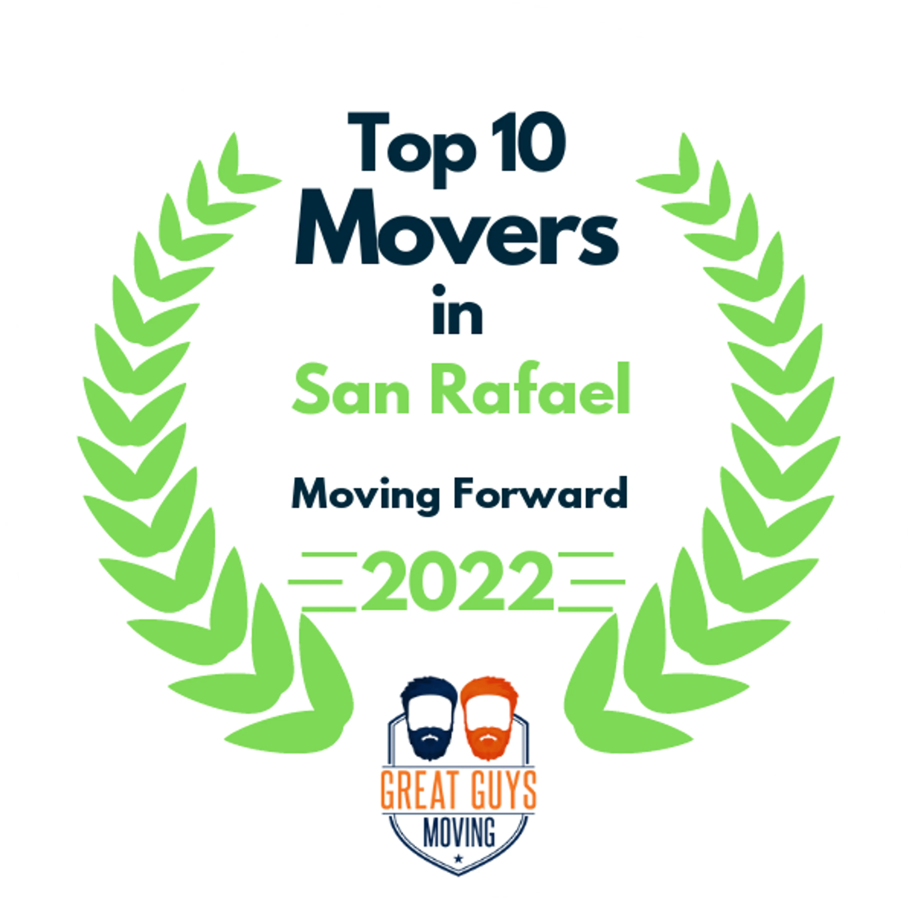 Top 10 Movers in San Francisco, CA 2022 award