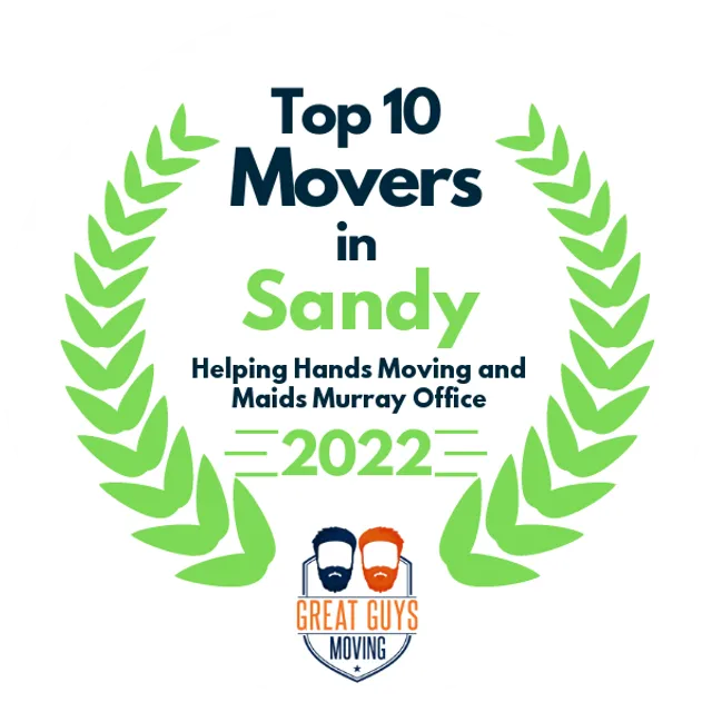 Top 10 Movers in Salt Lake City, UT 2022 award