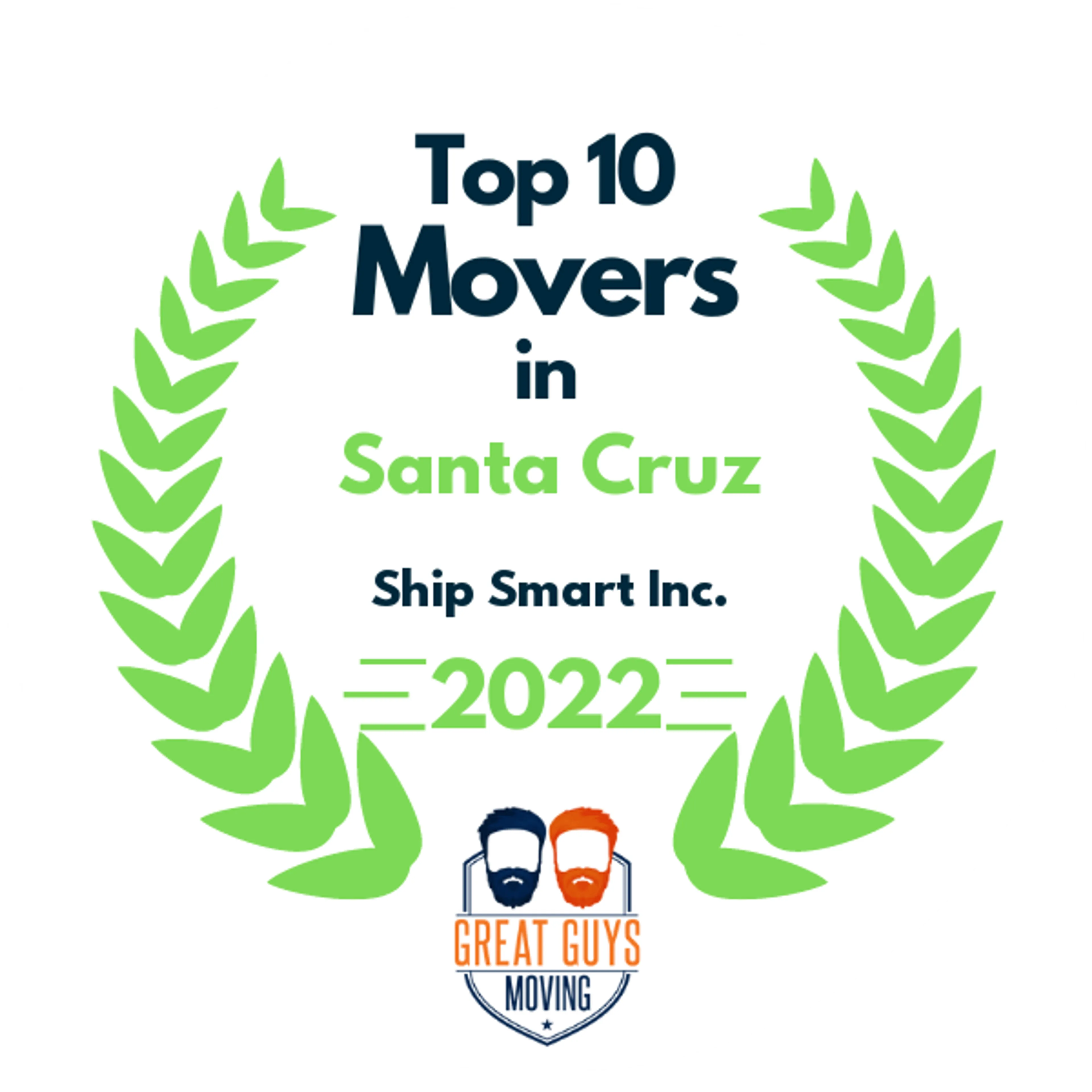 Top 10 Movers in Santa Cruz, CA 2022 award