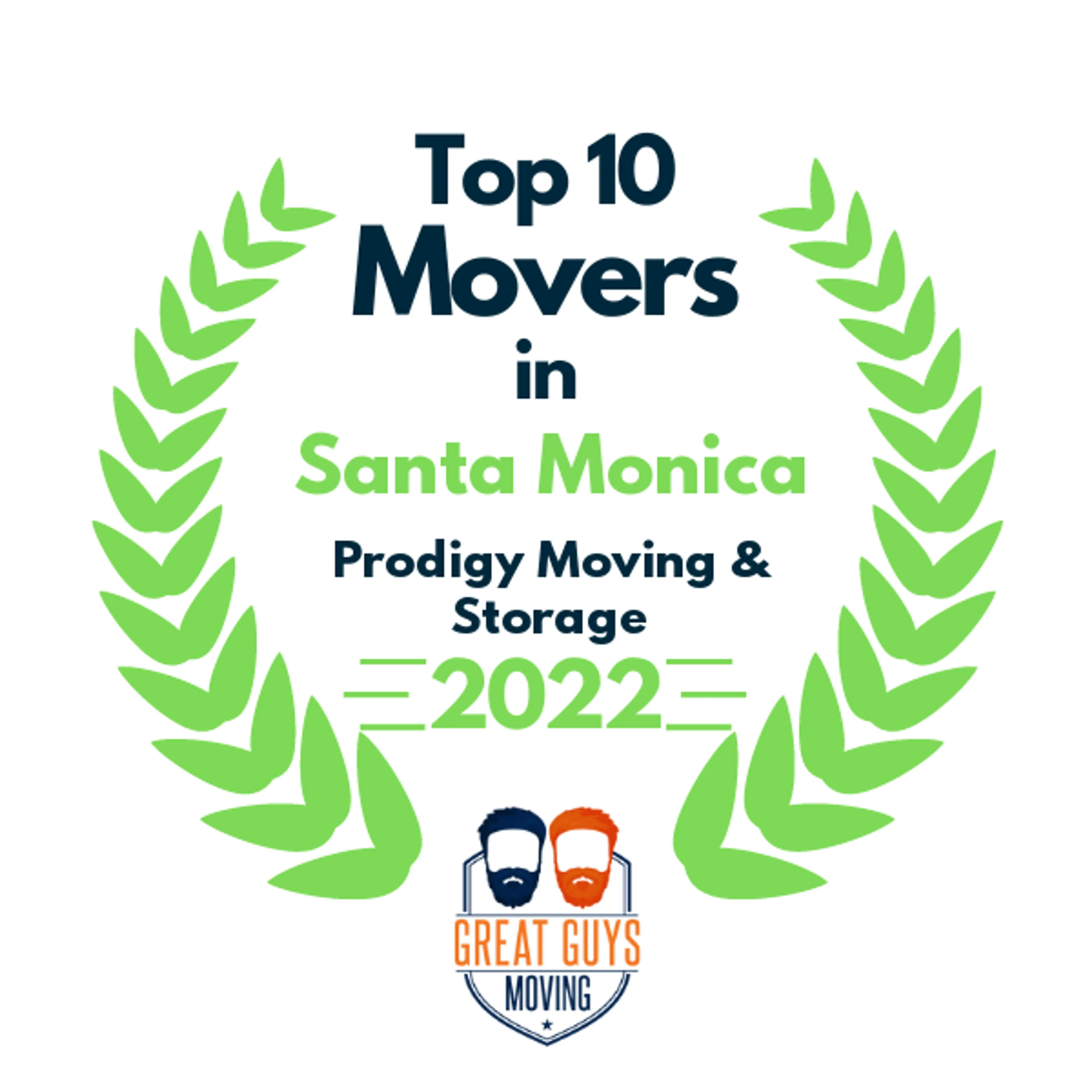 Top 10 Movers in Santa Monica, CA 2022 award