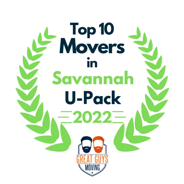 Top 10 Movers in Savannah, GA 2022 award