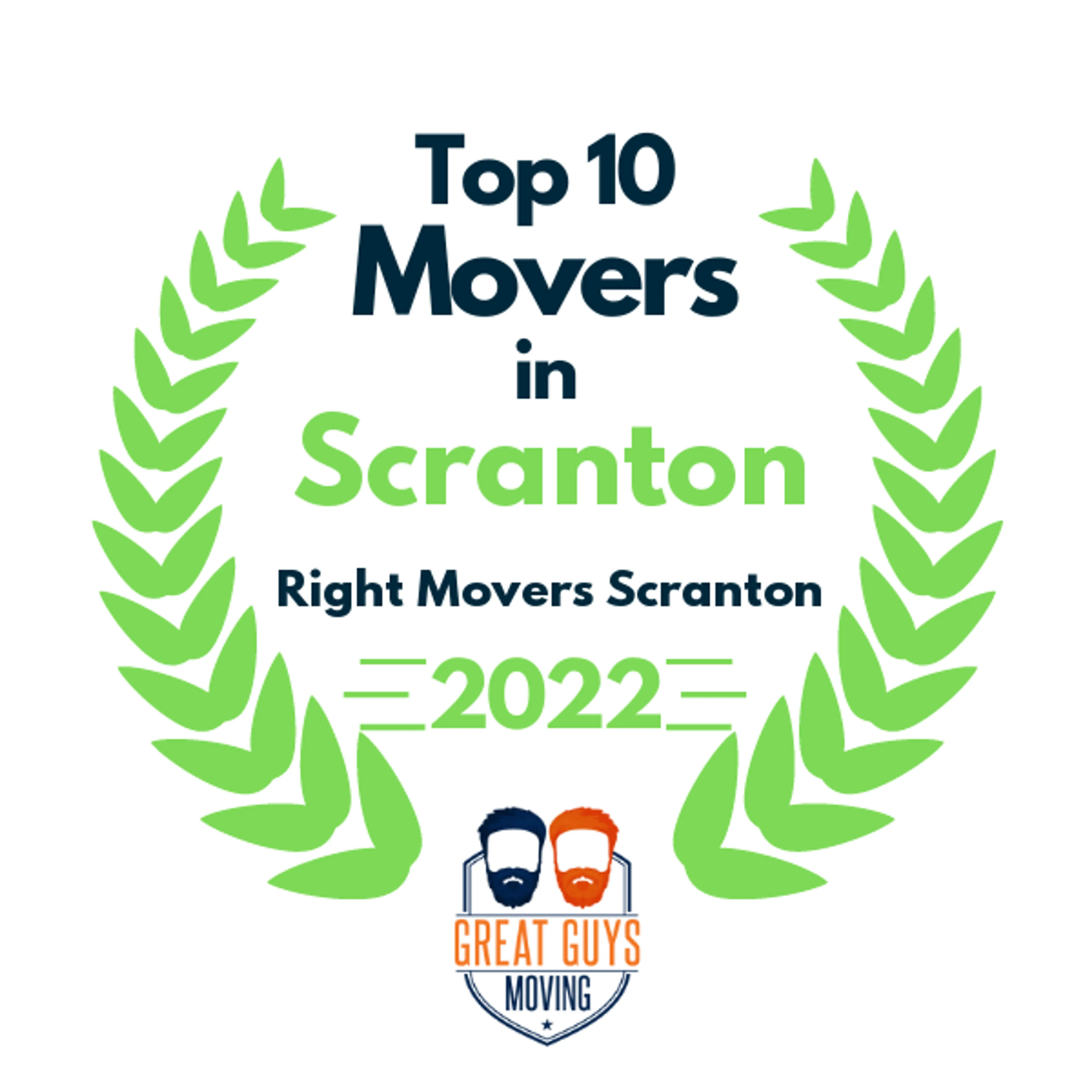 Top 10 Movers in Scranton, PA 2022 award